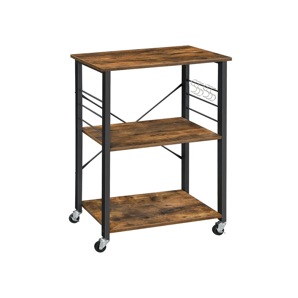vasagle-rollbares-k-chenregal-industrie-design-mit-3-ebenen image 1