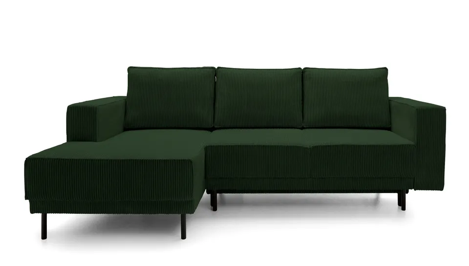 selsey-rodario-mini-ecksofa-mit-schlaffunktion-l-form-links-dunkelgr-ner-cord-mi image 1