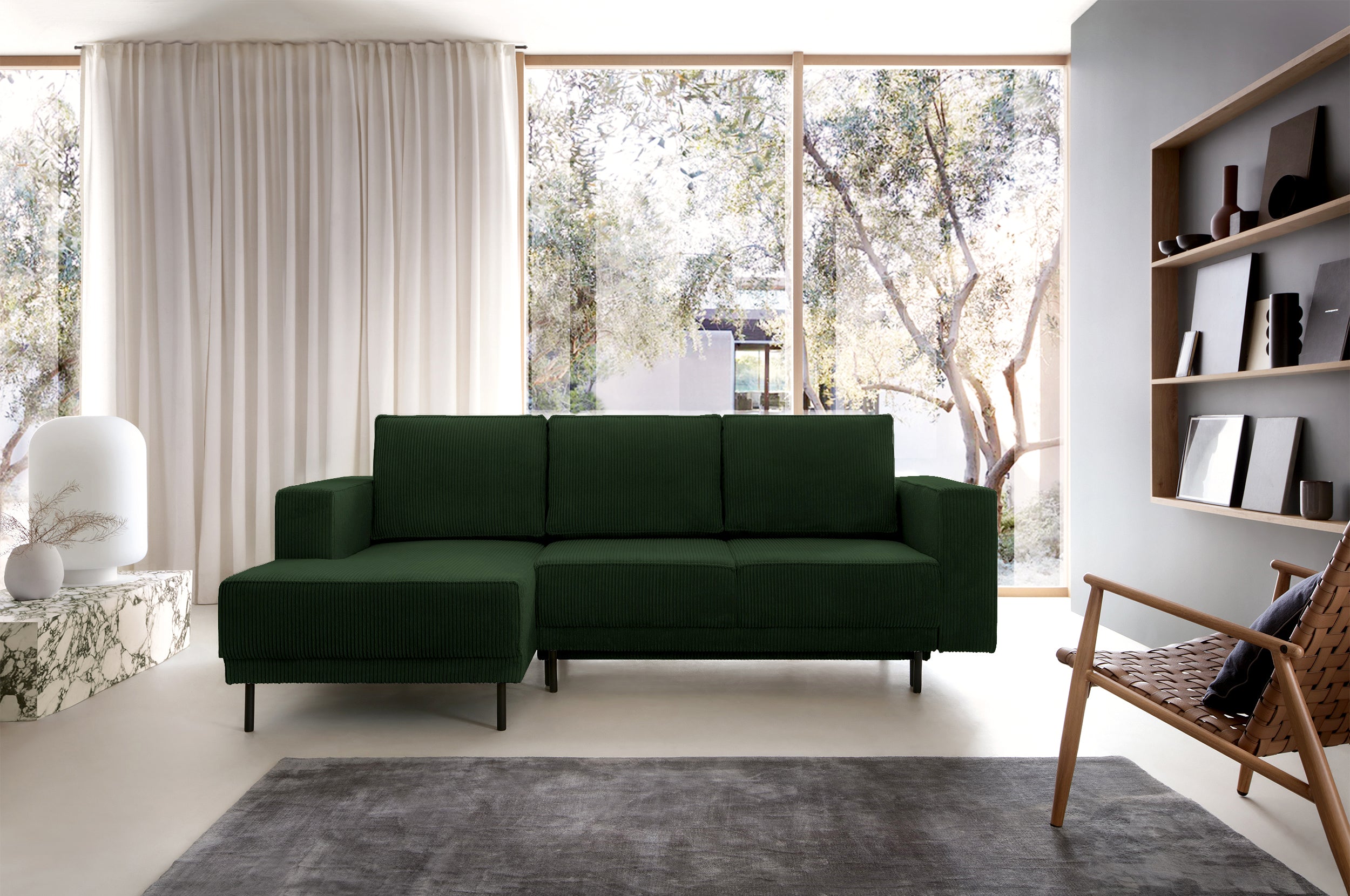 selsey-rodario-mini-ecksofa-mit-schlaffunktion-l-form-links-dunkelgr-ner-cord-mi image 3