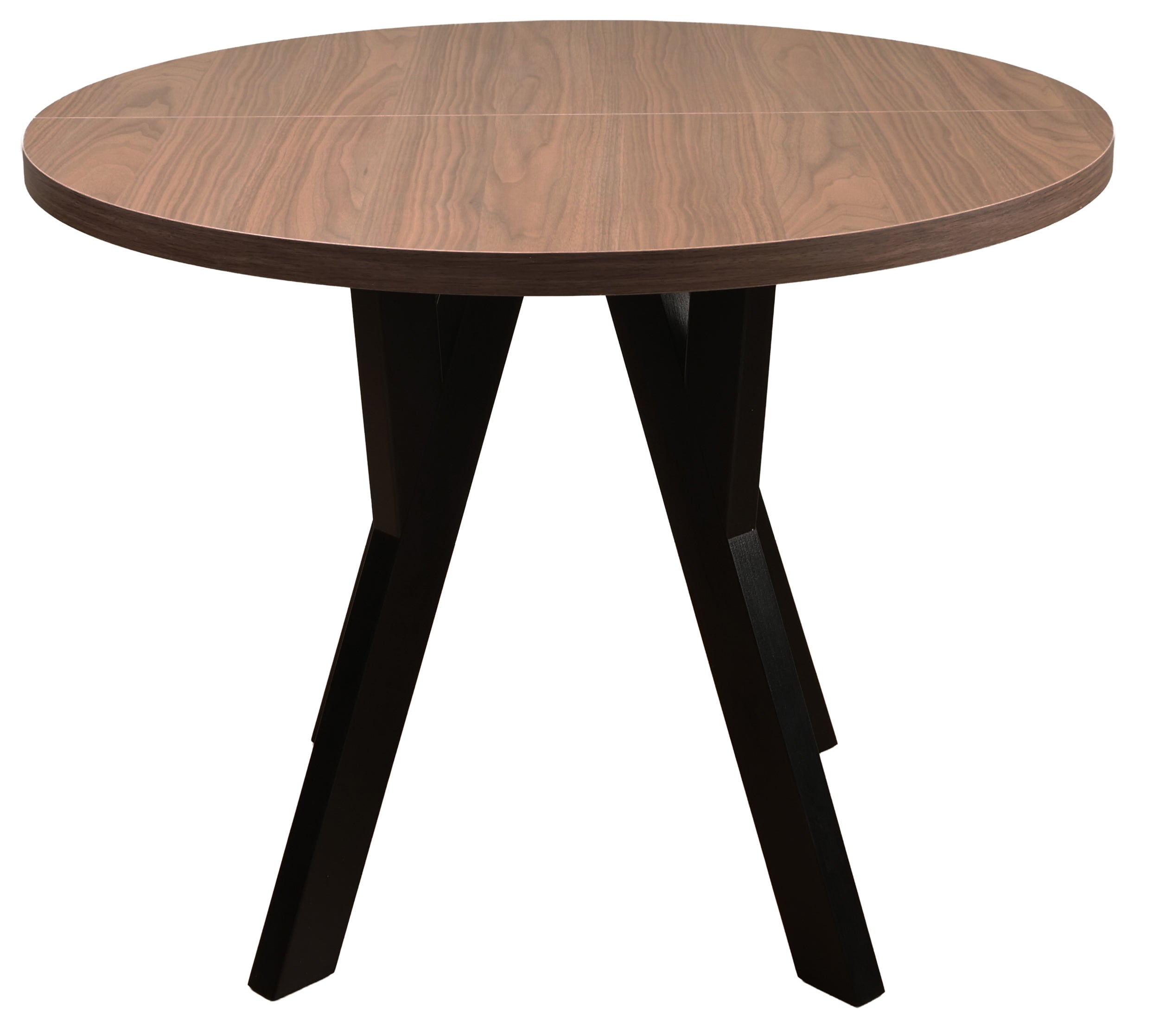 selsey-osenness-ausziehbarer-esstisch-100-180x100-cm-wisconsin-nussbaum-schwarze image 1