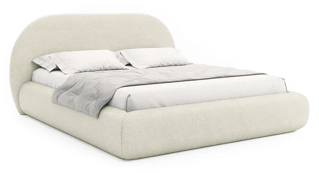 selsey-buvio-polsterbett-140x200-cm-creme-boucl-mit-stauraum-und-metallrahmen image 1