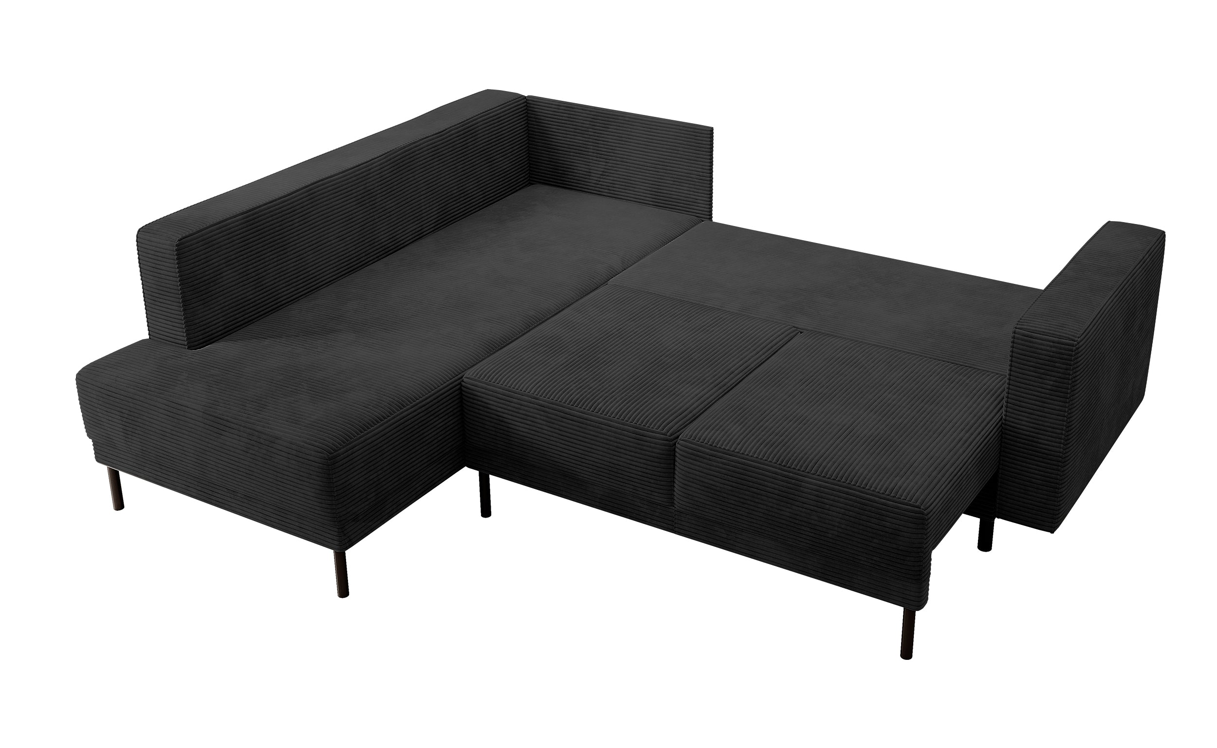 selsey-rodario-ecksofa-links-mit-schlaffunktion-und-bettkasten-schwarz-cord image 6