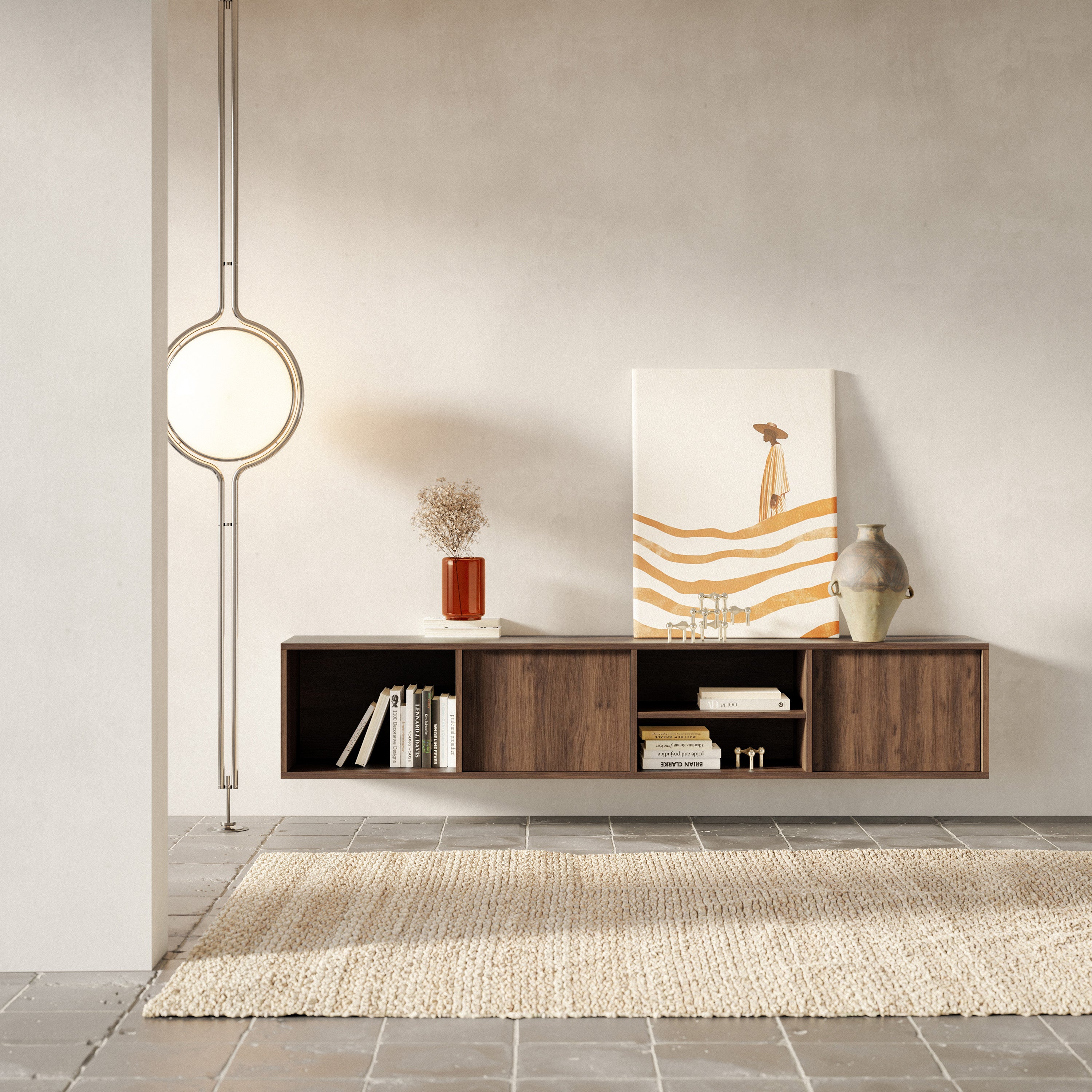 selsey-sanva-h-ngender-tv-schrank-200-cm-zweifl-gelig-mit-drei-f-chern-walnuss-w image 2
