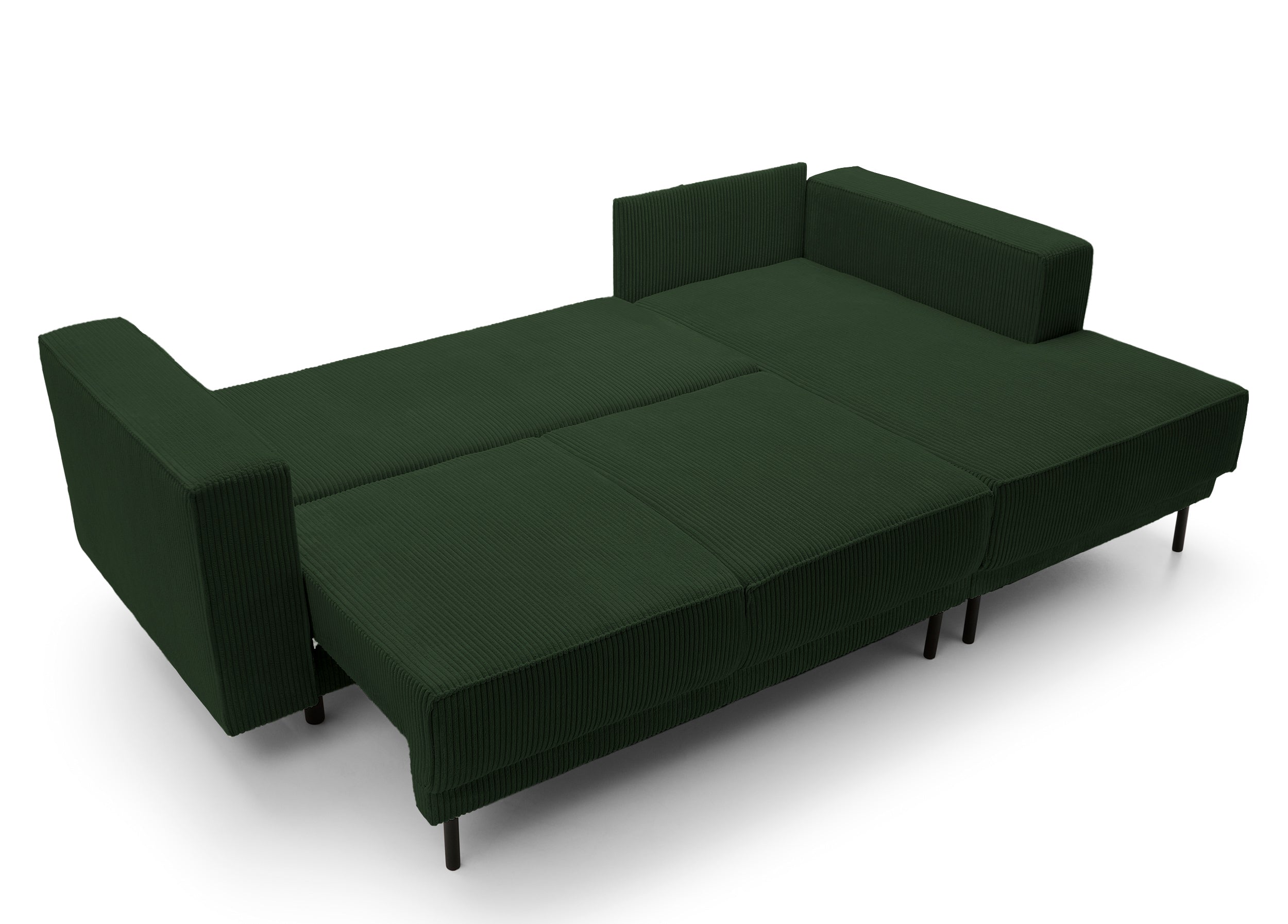 selsey-rodario-mini-ecksofa-mit-schlaffunktion-dunkelgr-ner-cord-rechts-l-form-m image 7