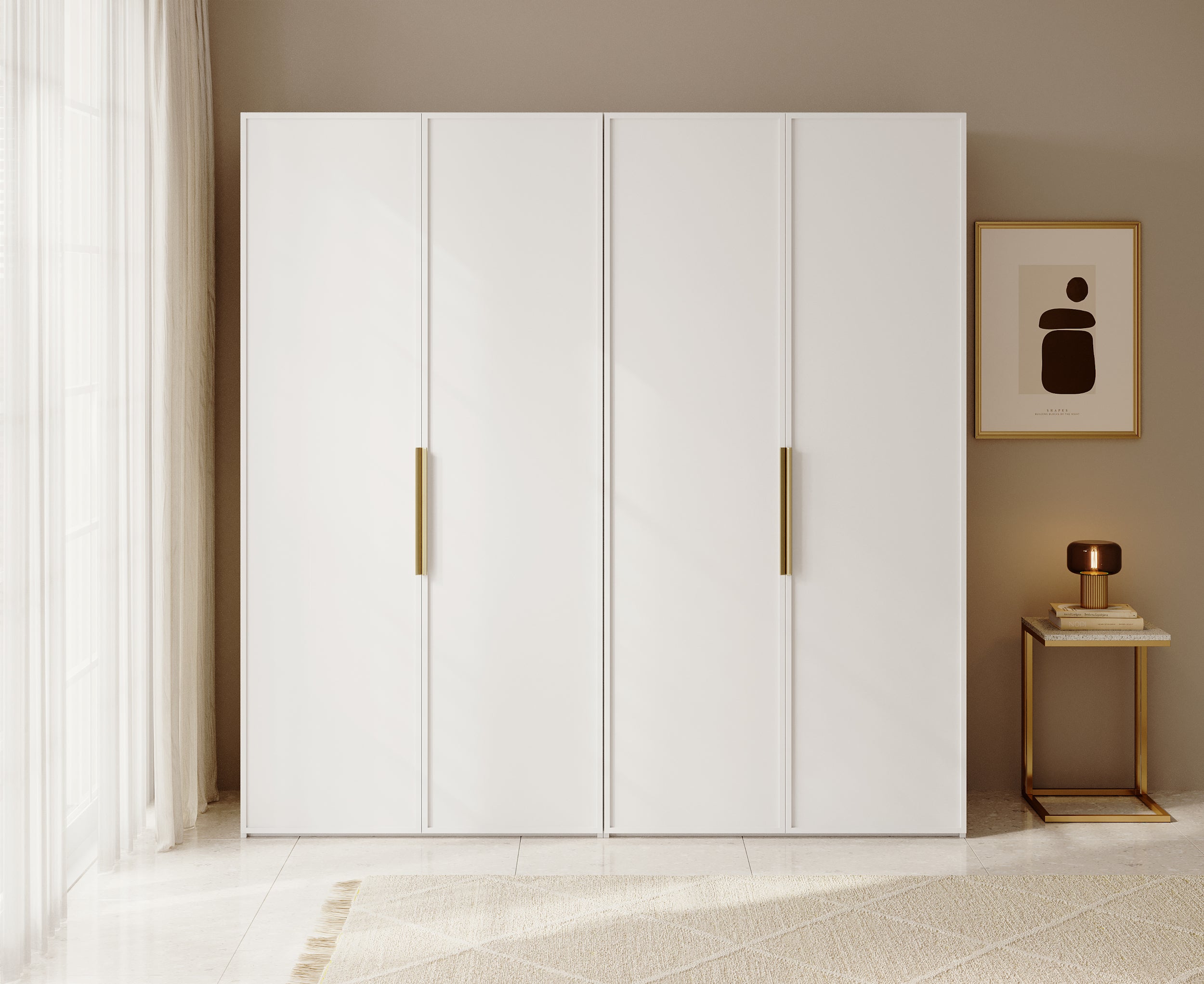 selsey-frame-viert-riger-schrank-200-cm-wei-mit-kleiderstange-regalen-und-contai image 4