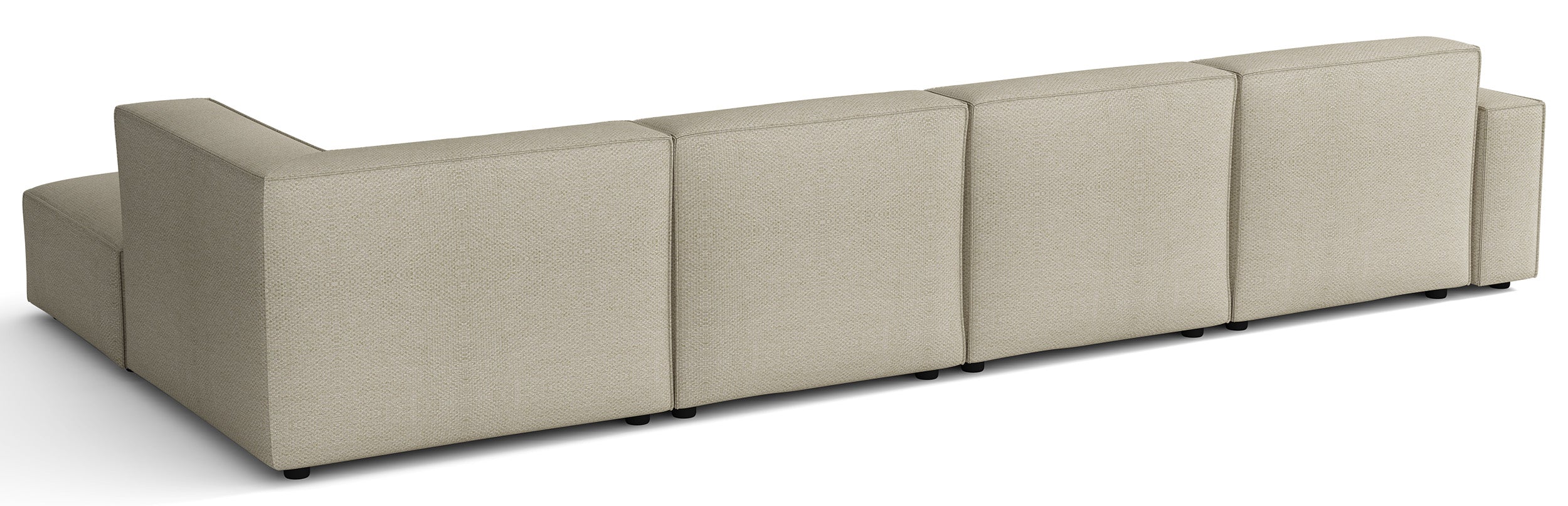 selsey-sellmo-u-modulsofa-rechts-mit-hocker-grau-beige-chenille image 4