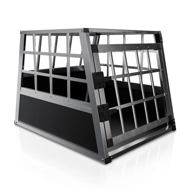 juskys-alu-hundetransportbox-m-hundebox-auto-f-r-kofferraum-und-r-cksitz image 1