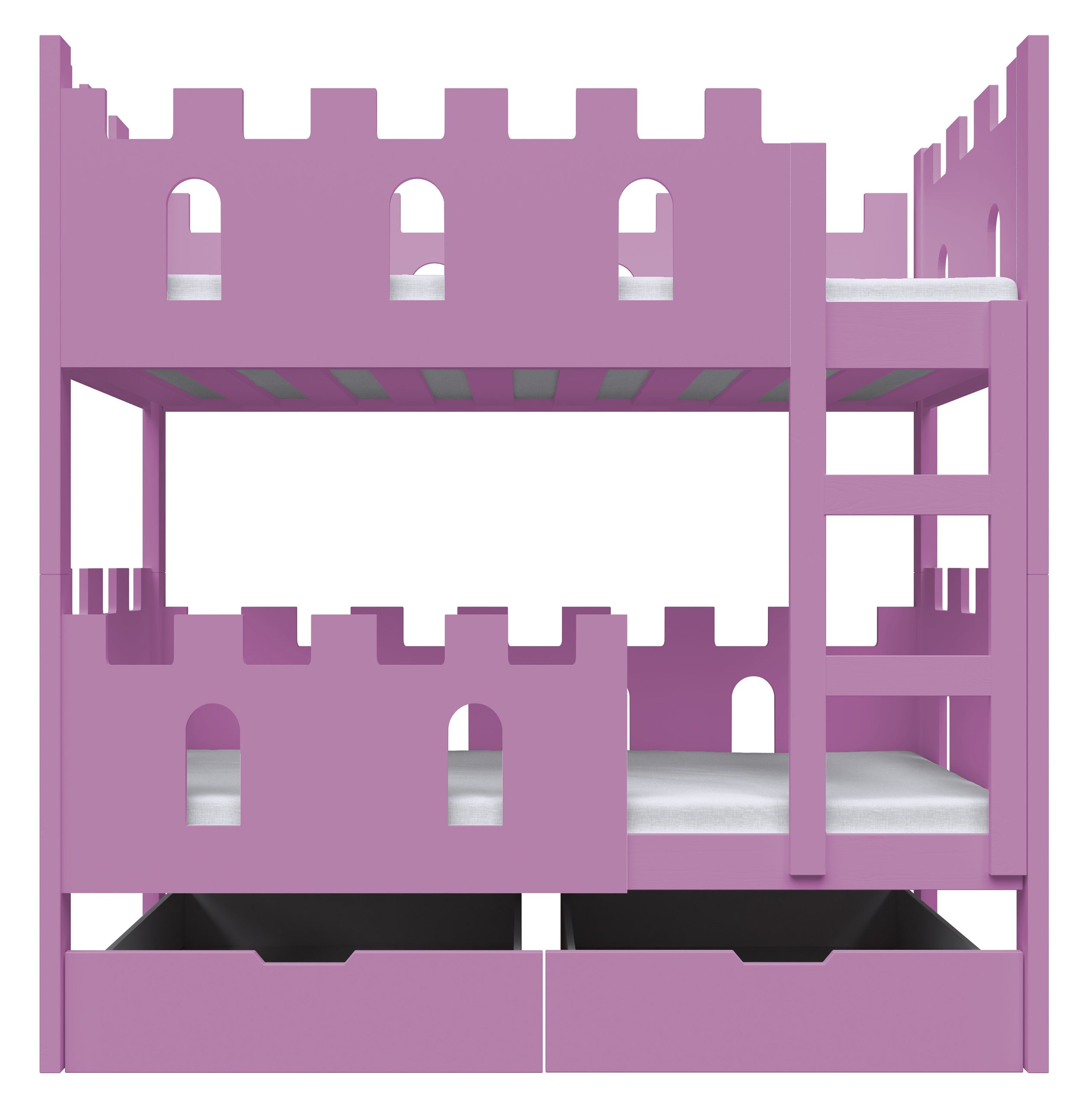 selsey-castelo-etagenbett-75x180-cm-mit-matratzen-und-schubladen-rosa image 4