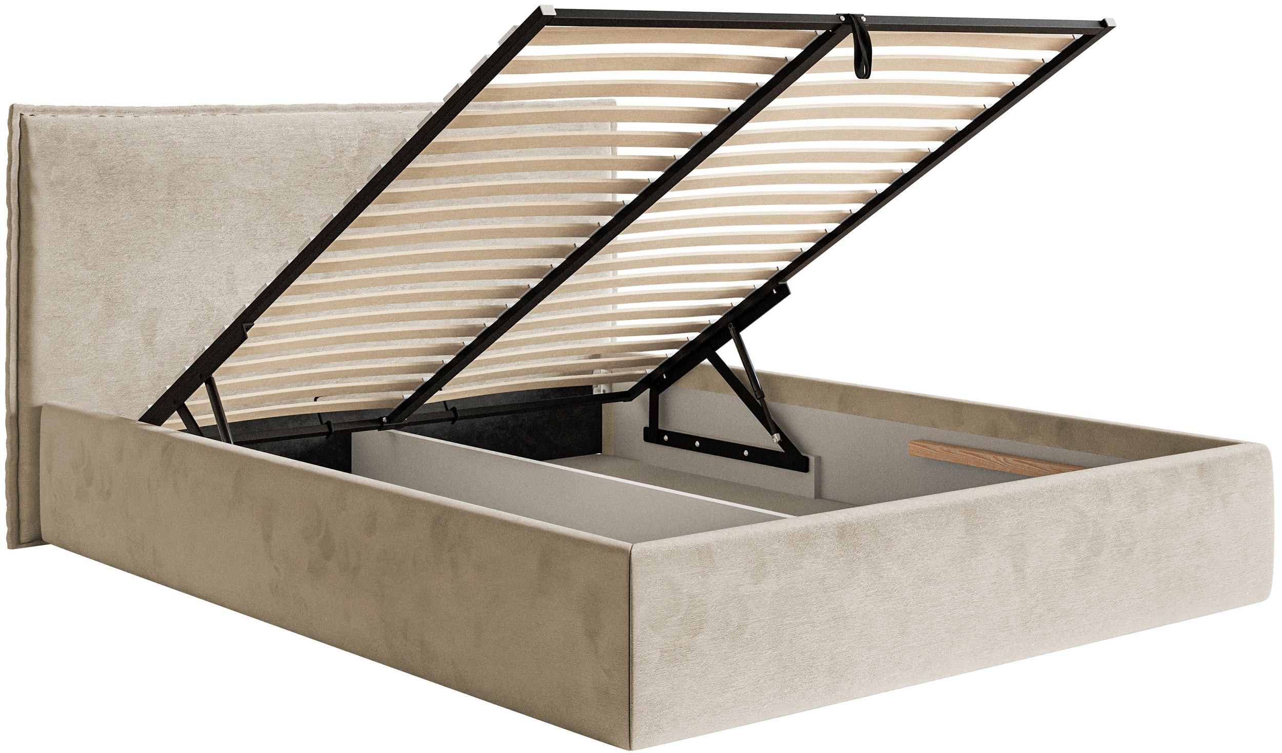 selsey-softie-slim-polsterbett-140x200-cm-mit-stauraum-beige-samt-wasserabweisen image 6