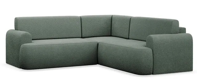selsey-kaveo-ecksofa-mit-schlaffunktion-l-f-rmig-universell-dunkelgr-ner-samt image 1