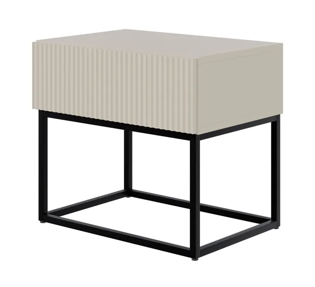 selsey-veldio-nachttisch-50-cm-mit-schublade-und-fr-sfront-grau-beige-schwarze-b image 1