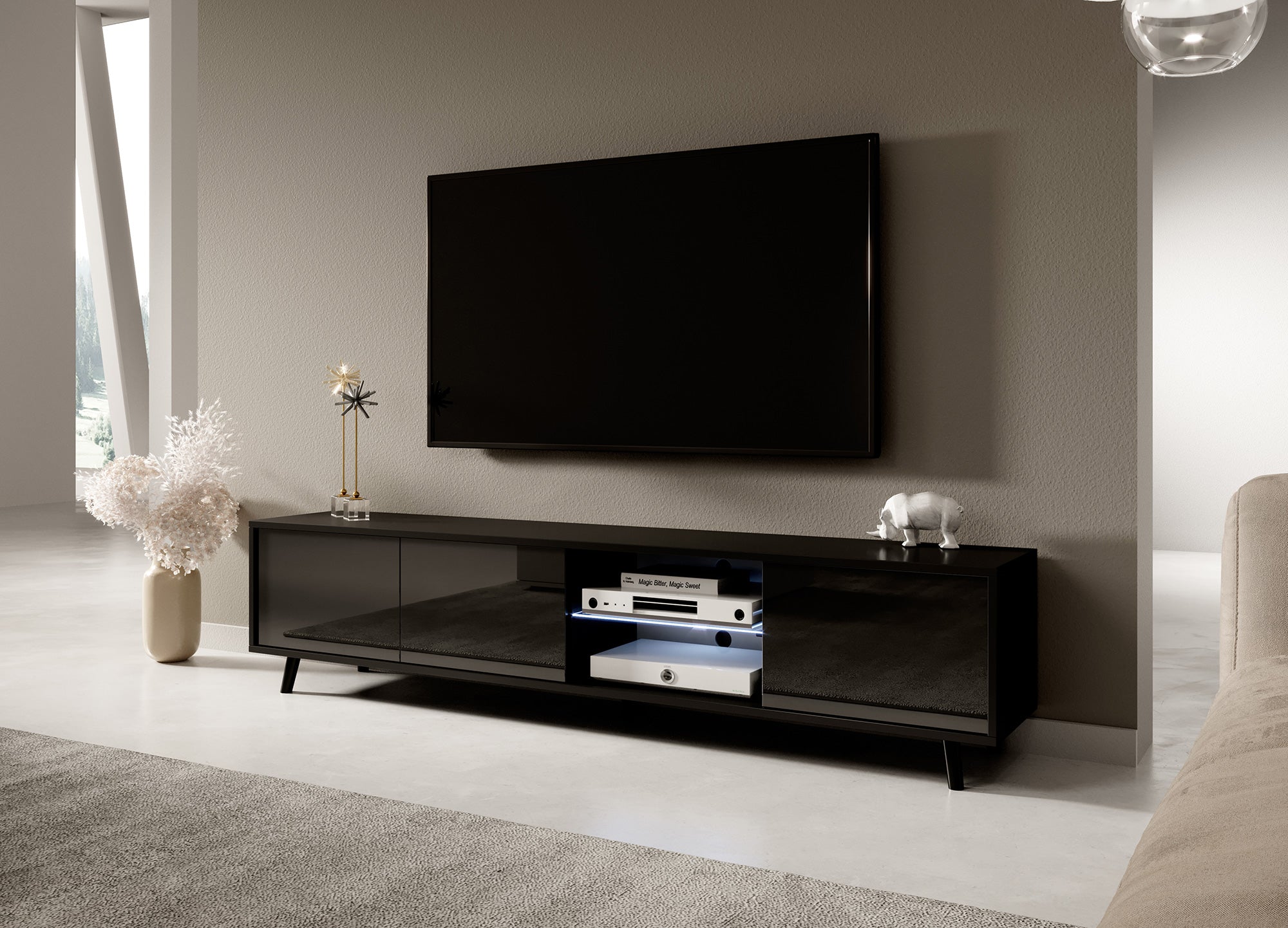 selsey-galhad-tv-schrank-schwarz-matt-schwarz-gl-nzend image 3