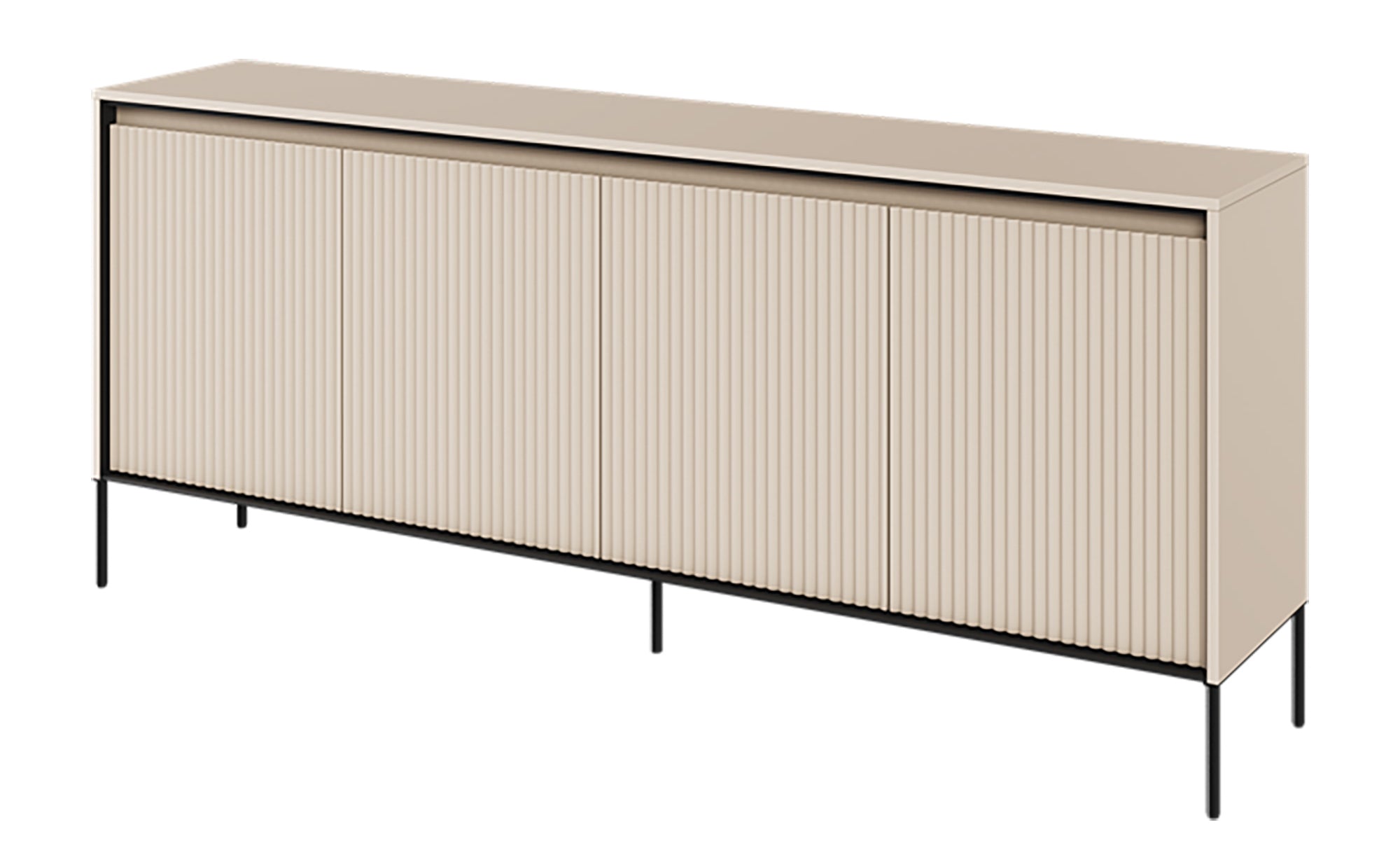 selsey-trend-niedrige-kommode-193-cm-viert-rig-mit-led-beige image 1