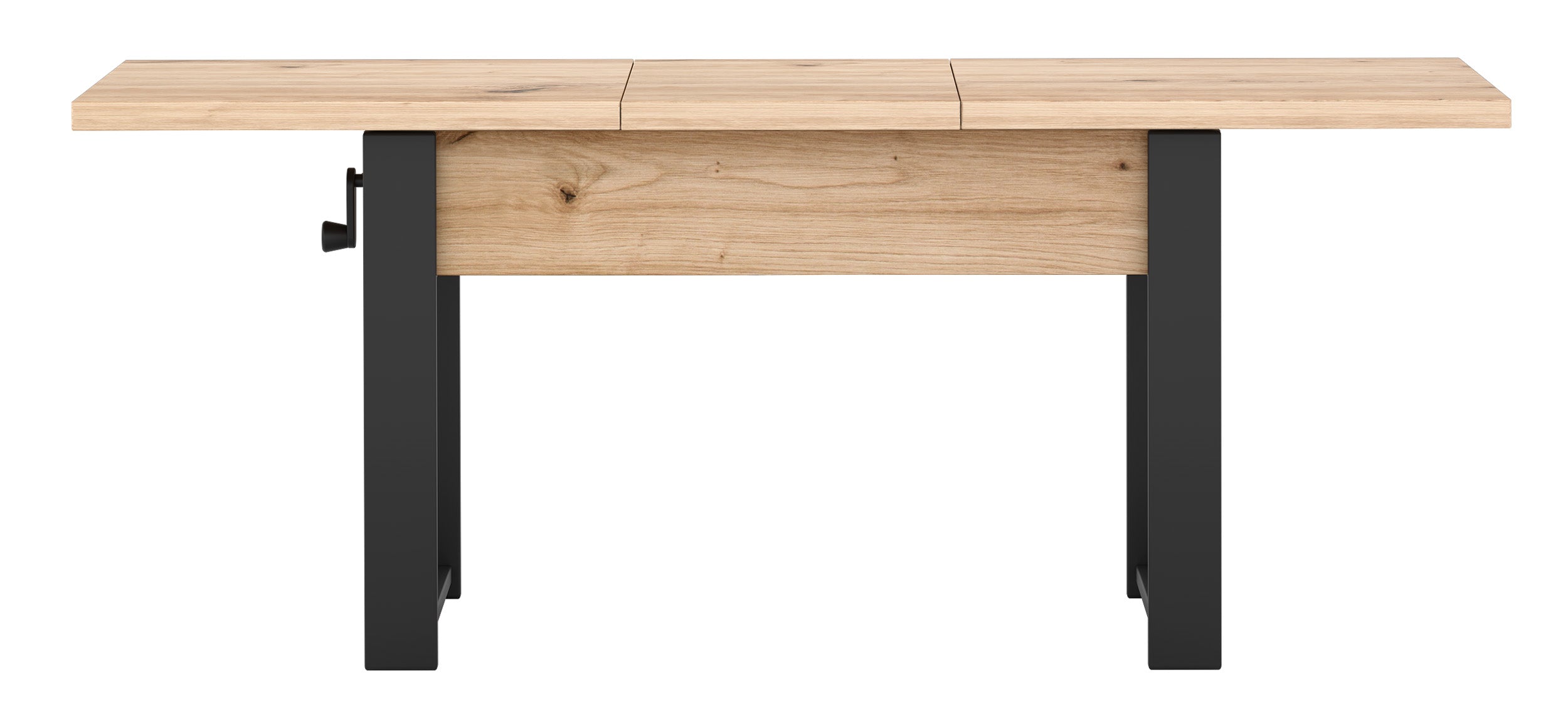 selsey-hugo-ausziehbarer-couchtisch-120-157-x67-cm-artisan-eiche-mit-schwarzen-b image 8