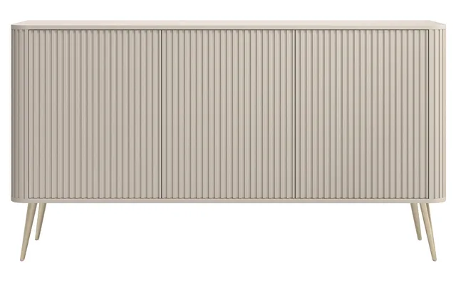 selsey-ovarlo-kommode-dreit-rig-163-cm-sandbeige-mit-fr-sungen-goldene-beine image 1