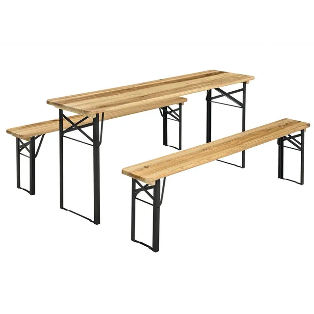 juskys-bierzeltgarnitur-bichl-170-cm-3-teilig-holz image 1