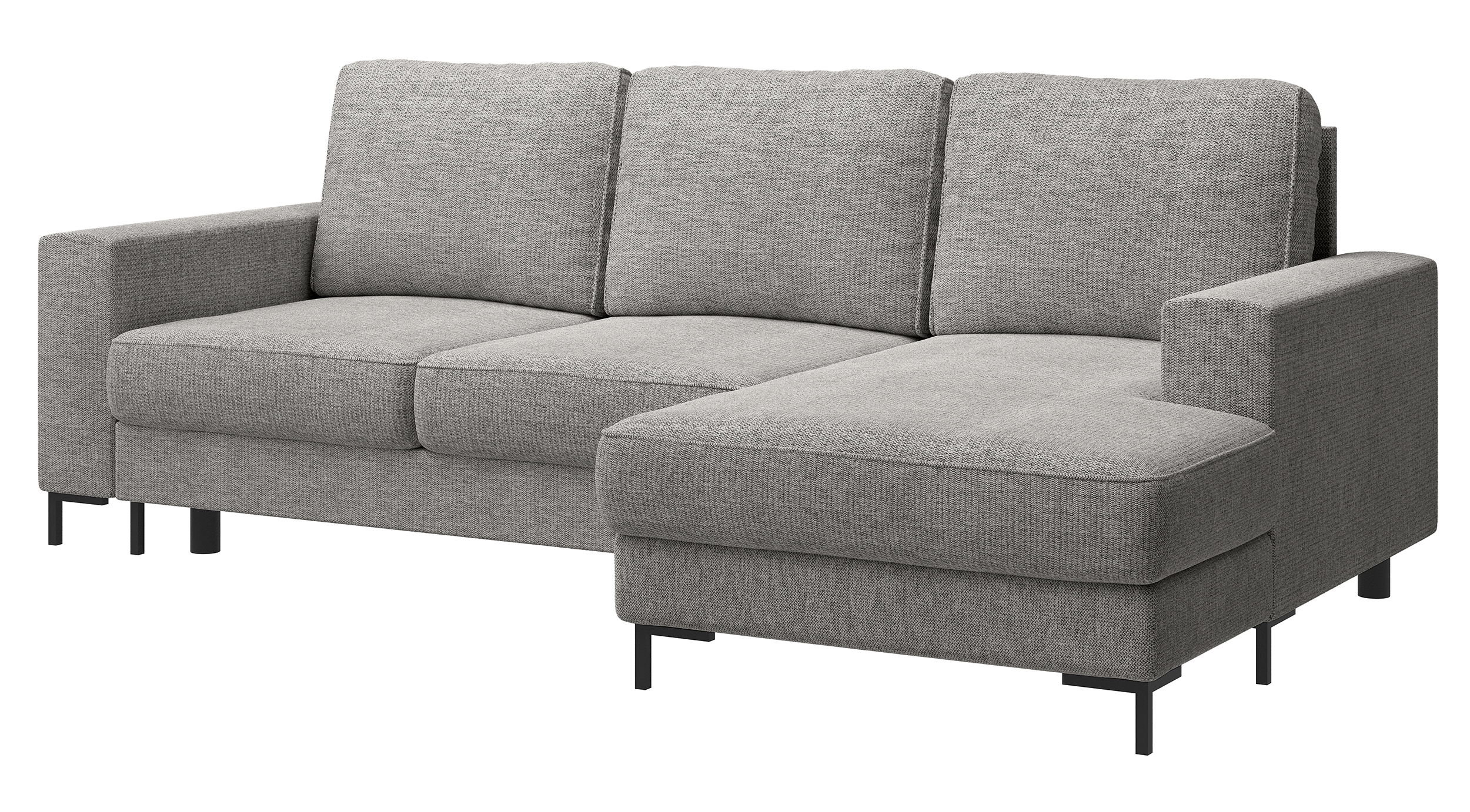 selsey-mokpeo-ecksofa-mit-schlaffunktion-rechts-chenille-grau image 1