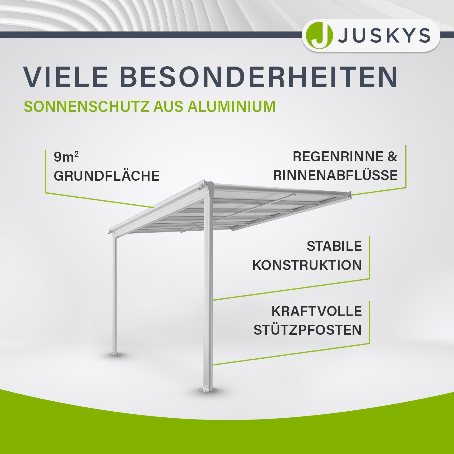 juskys-terrassen-berdachung-borneo-3-x-3-m-aluminium-terrassendach-wei image 3