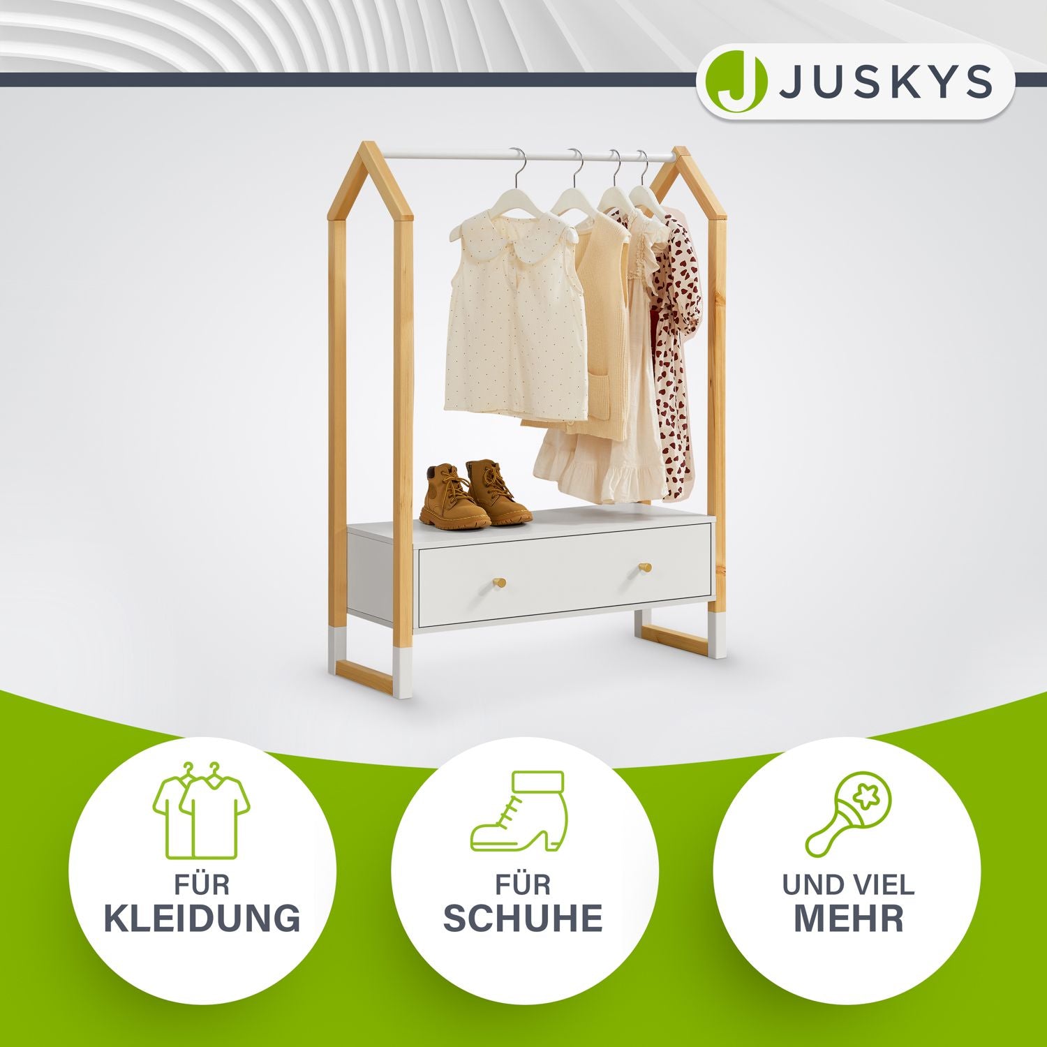 juskys-kinder-kleiderst-nder-filla-mit-schublade-wei image 6