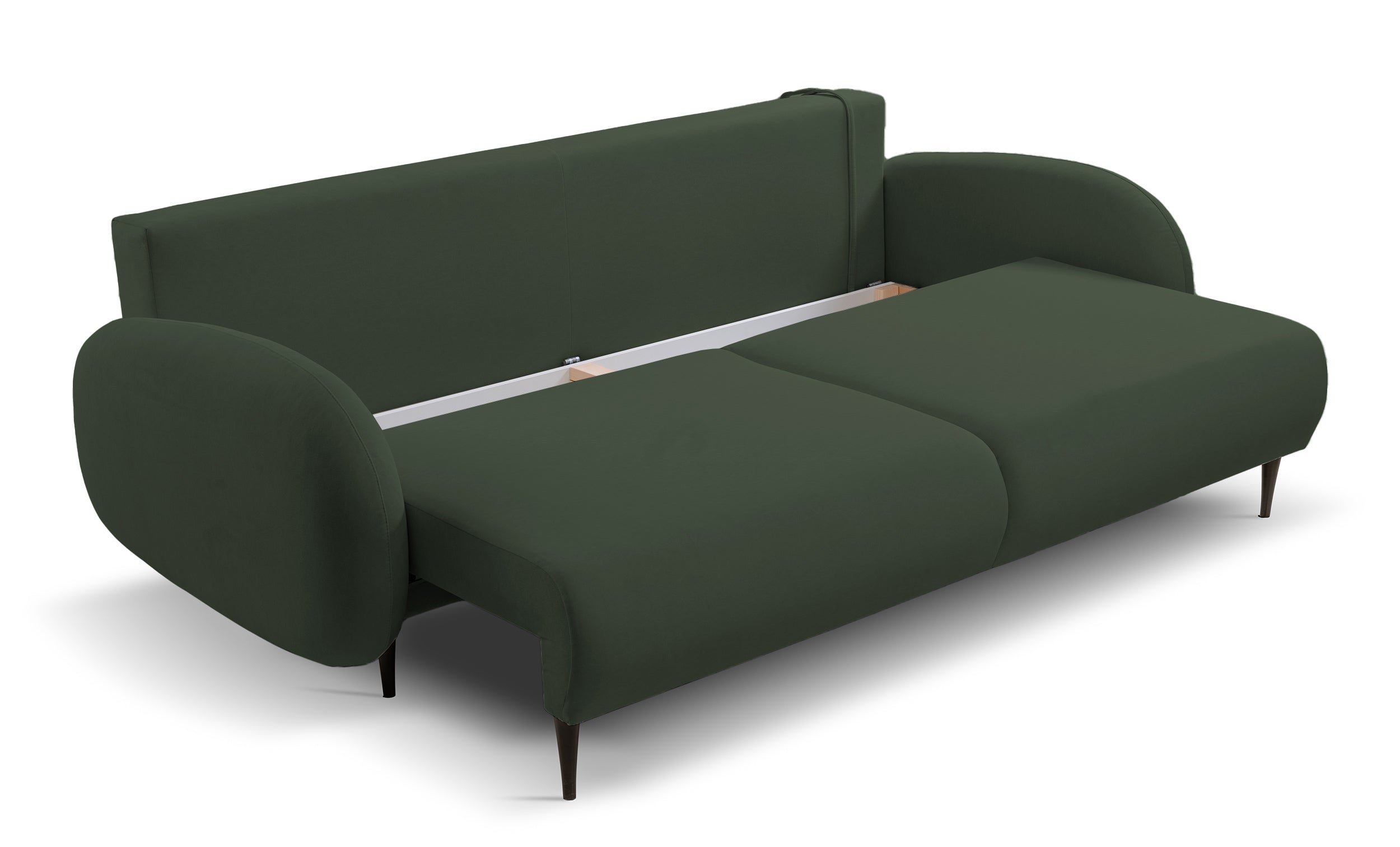 selsey-bafra-ausziehbares-sofa-mit-schlaffunktion-und-bettkasten-olivgr-ner-samt image 4