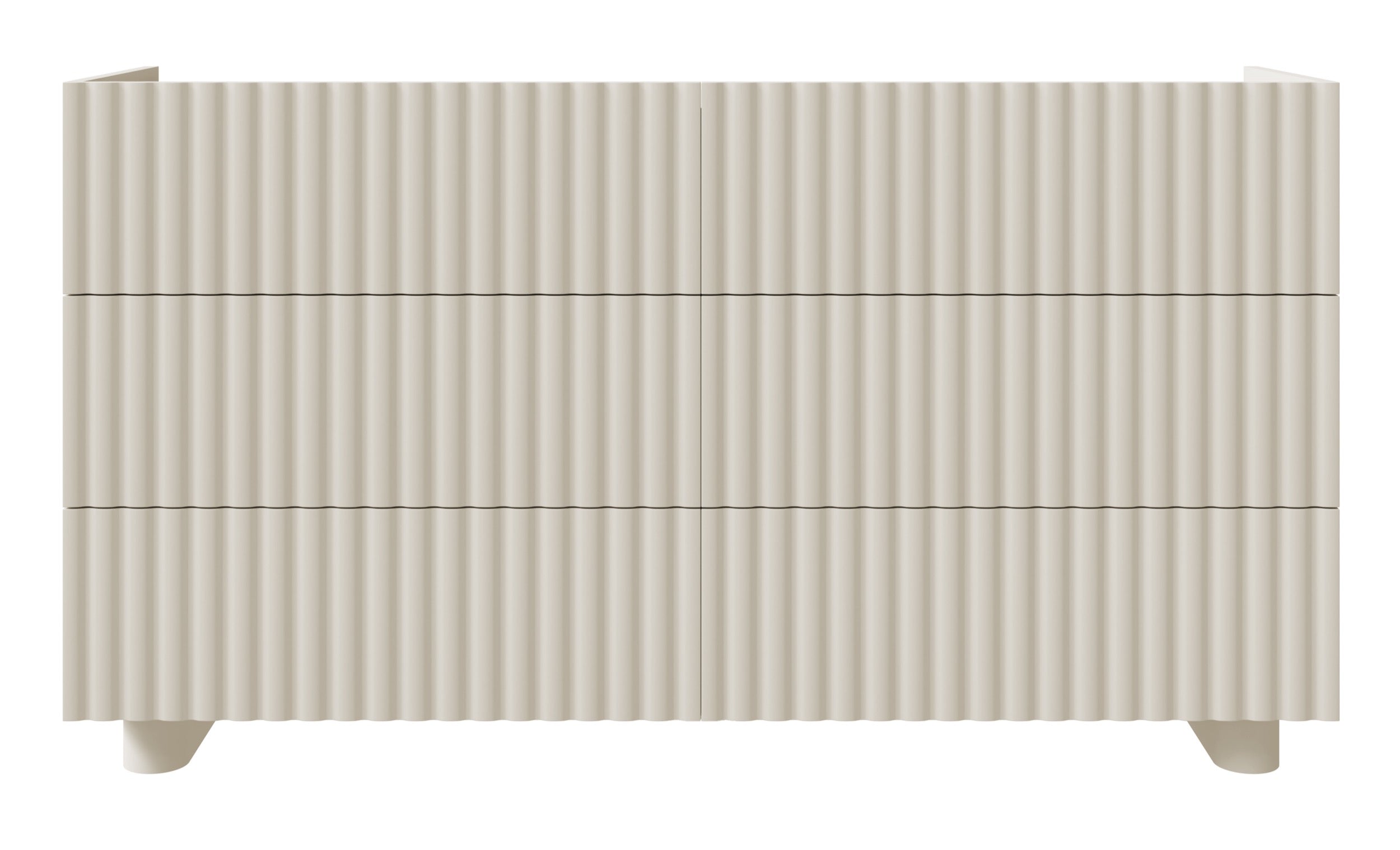selsey-fiorra-kommode-mit-sechs-schubladen-147-cm-kaschmir-mit-rillenfront image 4