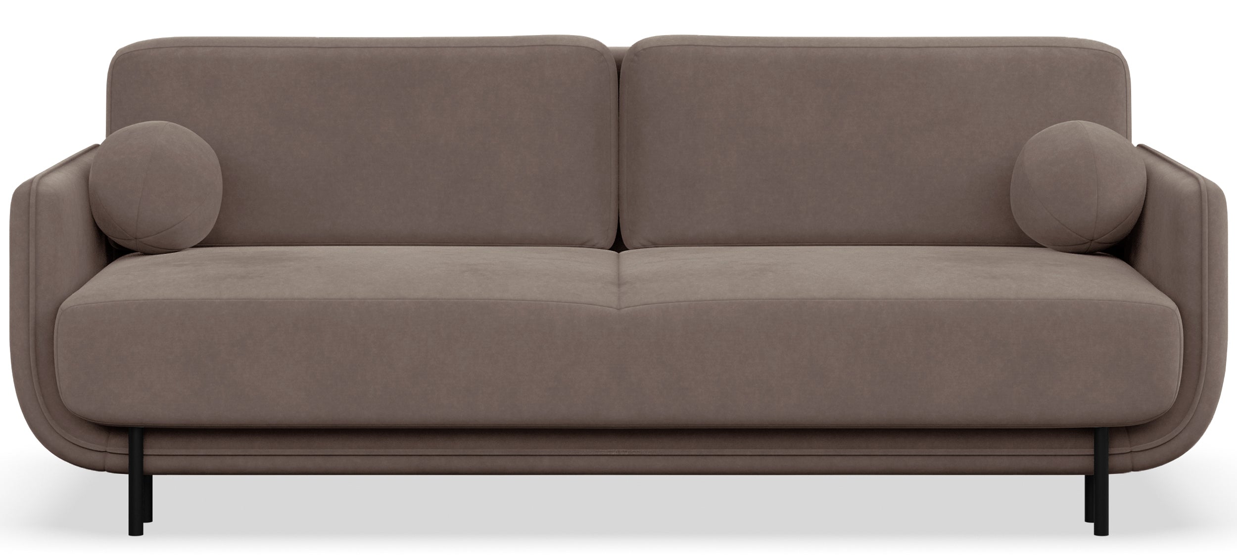 selsey-ovals-dreisitziges-ausklappbares-sofa-hellbrauner-samt image 1