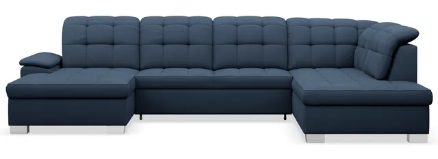 selsey-jamaal-ecksofa-u-f-rmig-links-mit-schlaffunktion-und-stauraum-marineblau- image 1