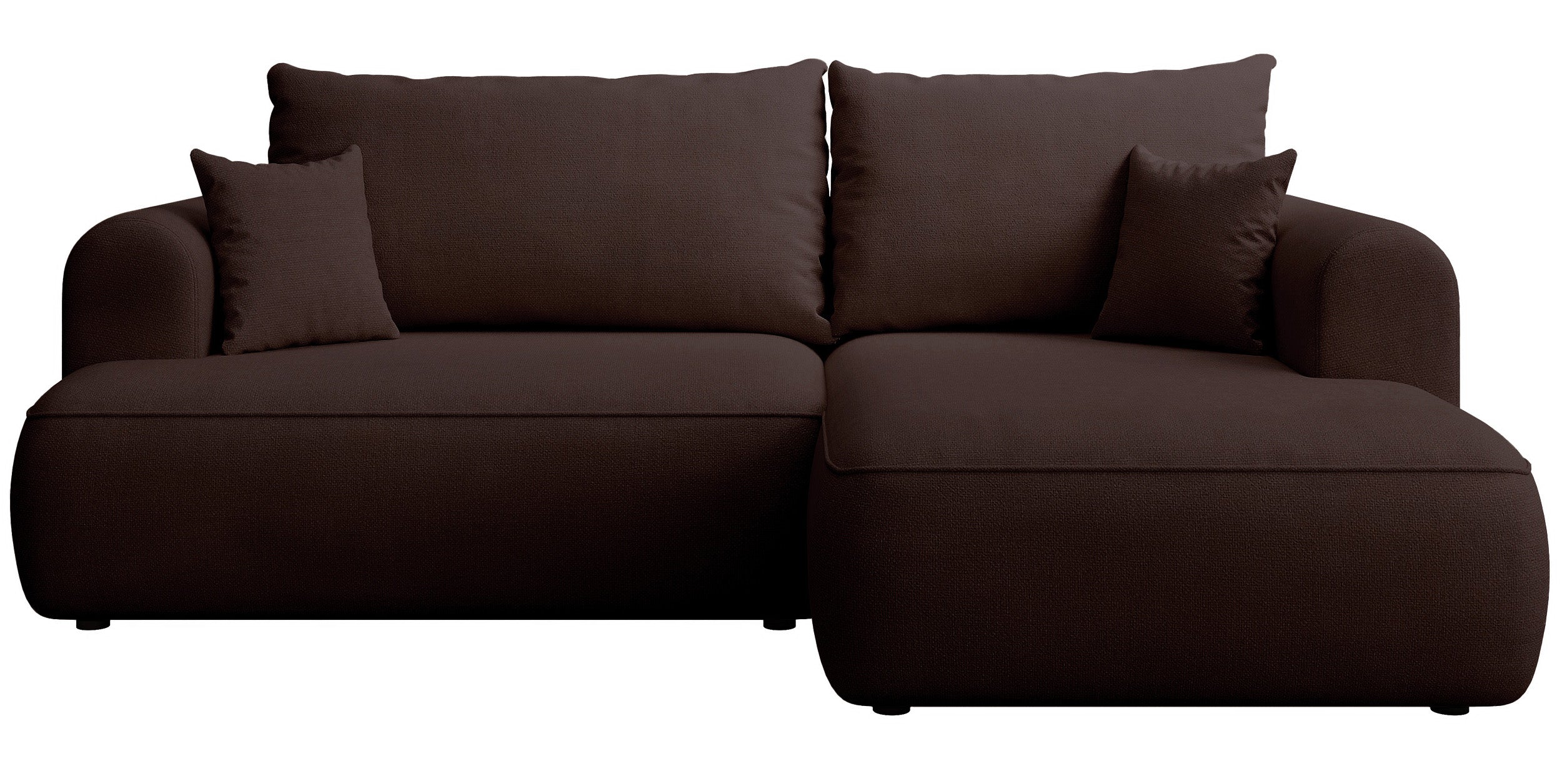 selsey-ovo-mini-ecksofa-mit-schlaffunktion-rechts-brauner-chenille image 1