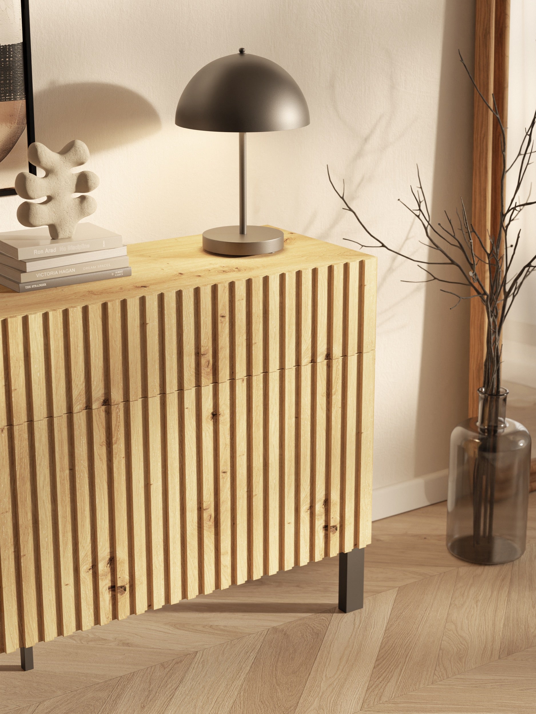 selsey-telire-dreht-r-kommode-154-cm-mit-3-schubladen-lamellenfront-artisan-eich image 4