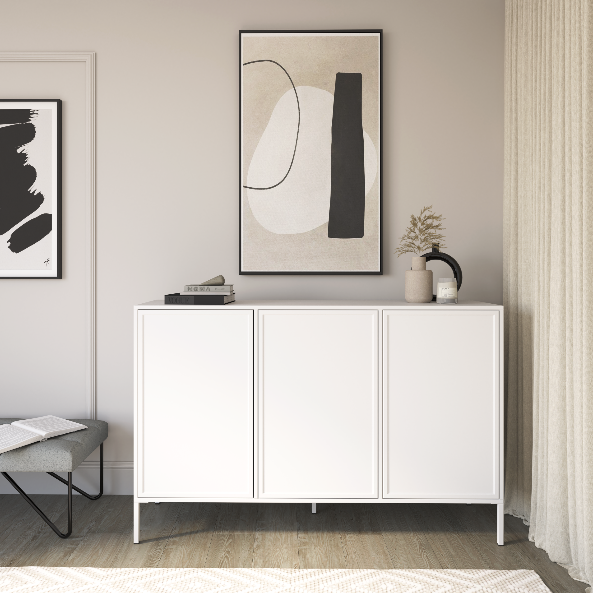 selsey-velveto-dreht-r-kommode-150-cm-wei image 2