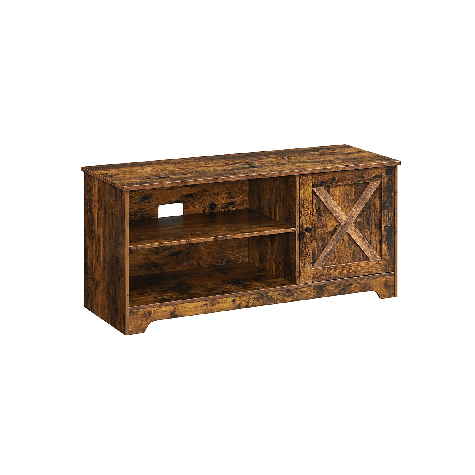 vasagle-tv-schrank-landhausstil-vintagebraun-lowboard image 1