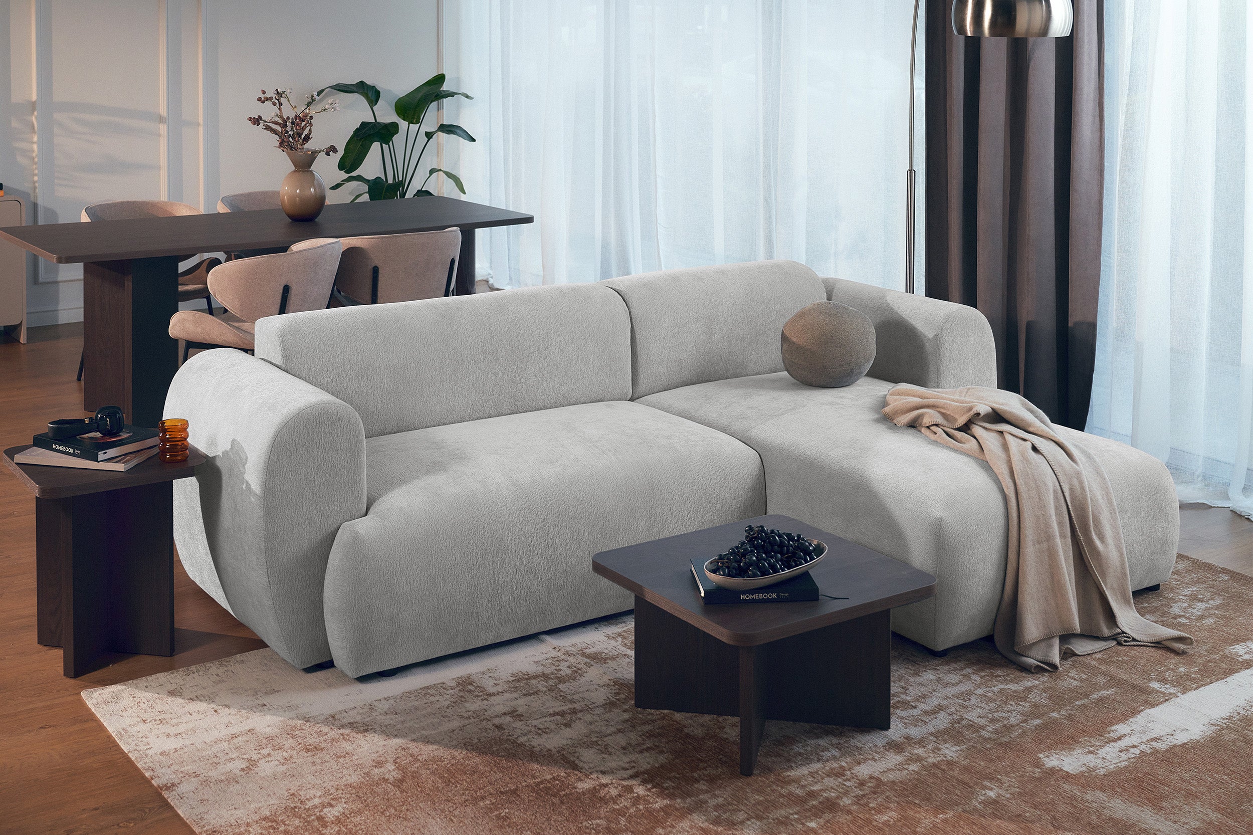 selsey-emia-ecksofa-l-form-rechts-mit-schlaffunktion-hellgrau-chenille image 2