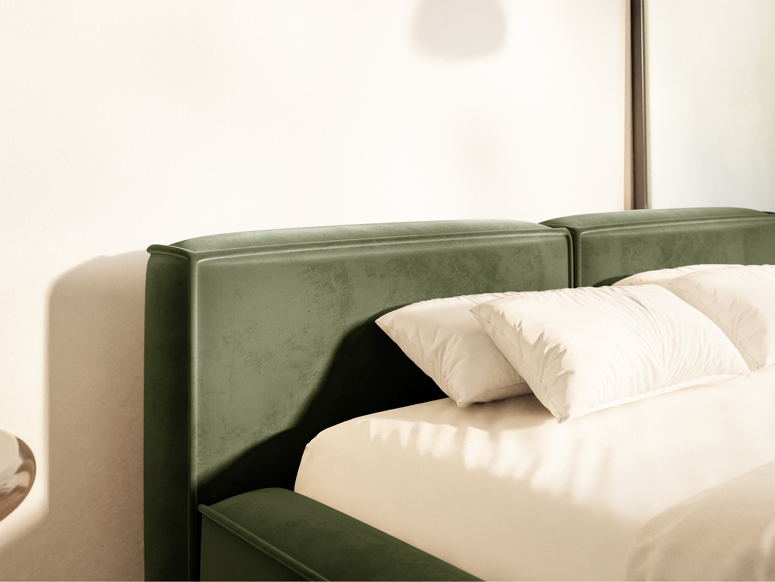 selsey-tilves-slim-low-polsterbett-200x200-cm-mit-stauraum-olivgr-ner-samt-metal image 4