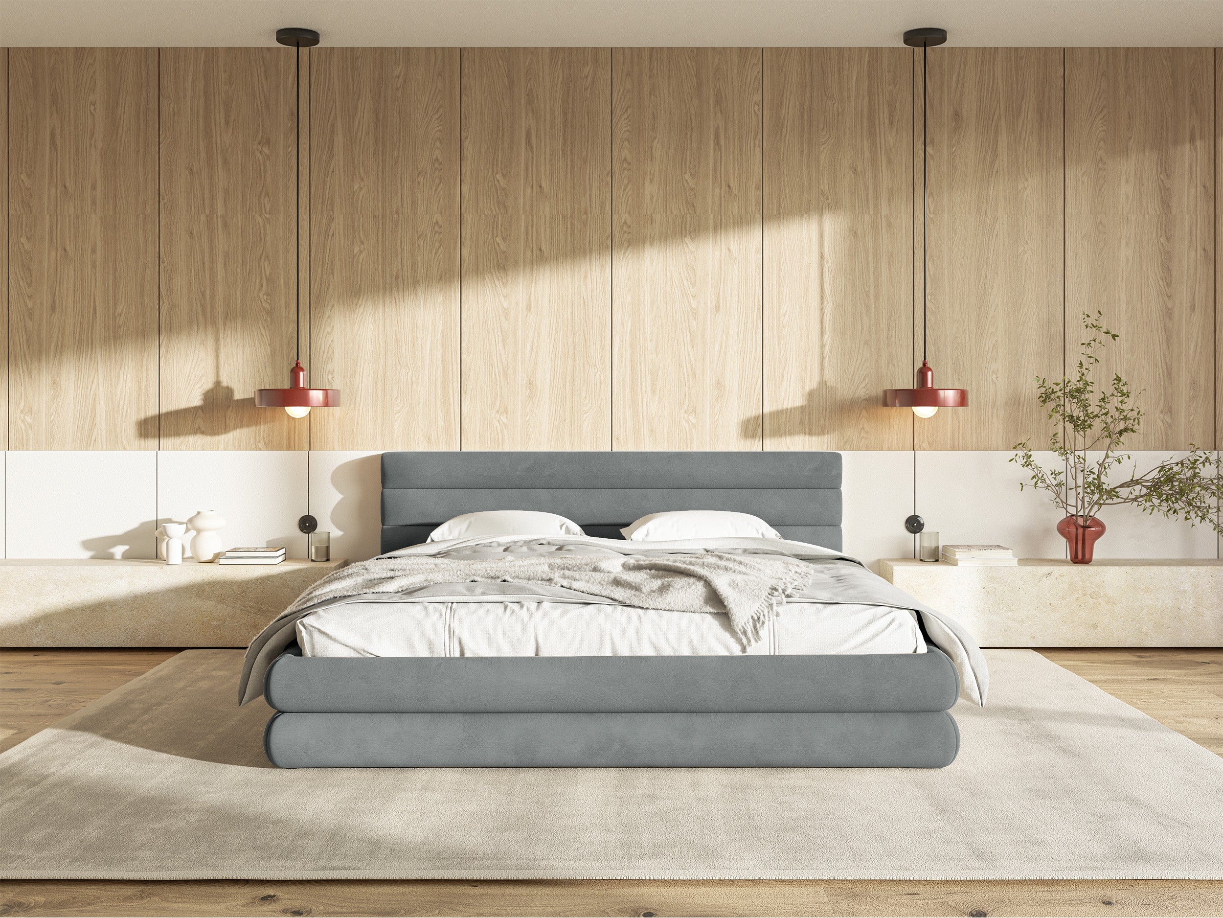 selsey-alegre-gepolstertes-bett-160x200-cm-mit-bettkasten-grau-hydrophober-samt- image 4