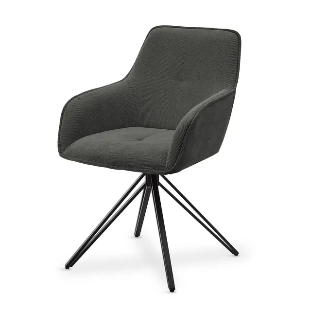 juskys-drehstuhl-clyde-mit-cord-polster-drehstuhl-f-r-esszimmer image 1
