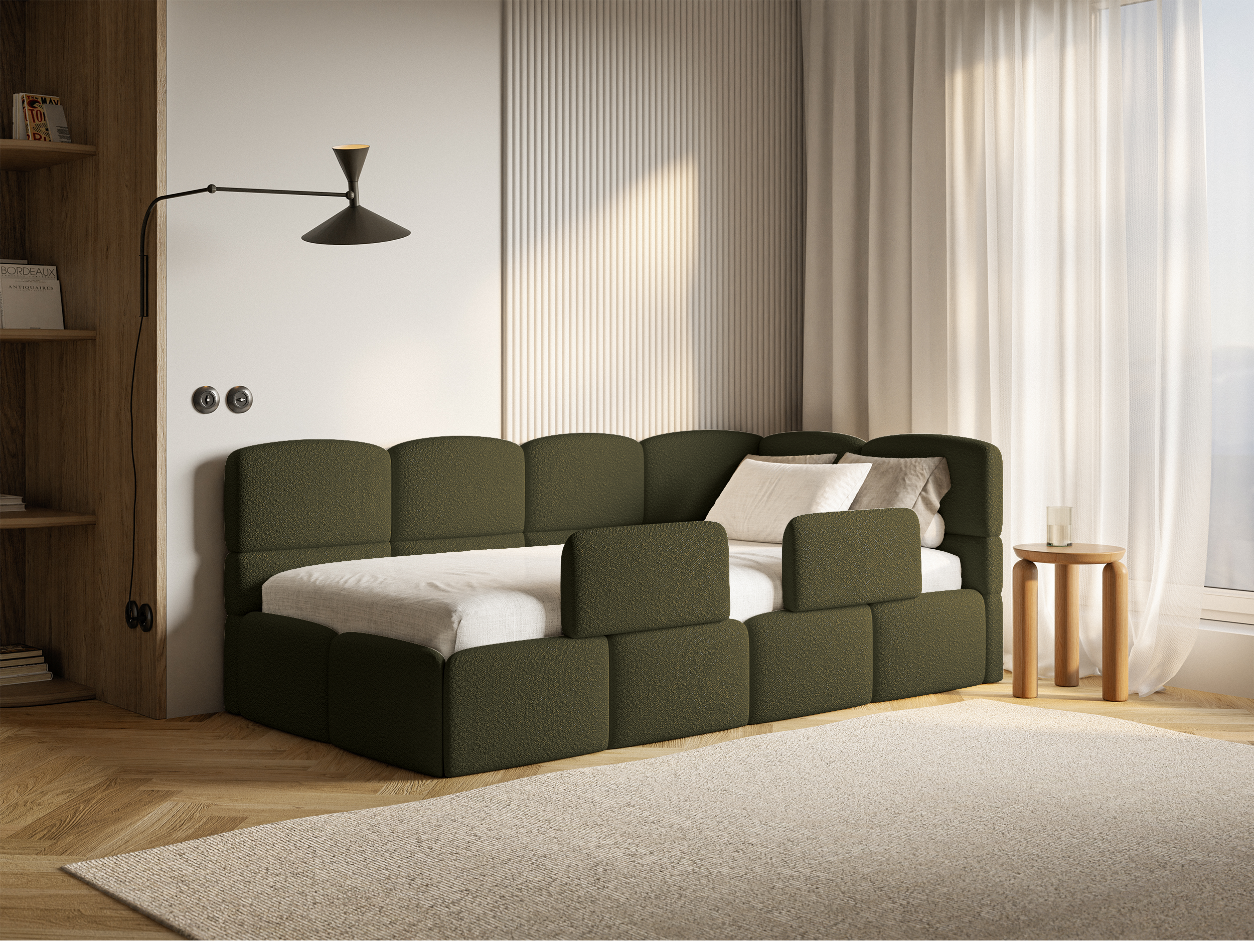 selsey-cloudy-jugendbett-90x200-cm-rechtsseitig-mit-stauraum-olivgr-ne-boucl-sch image 4