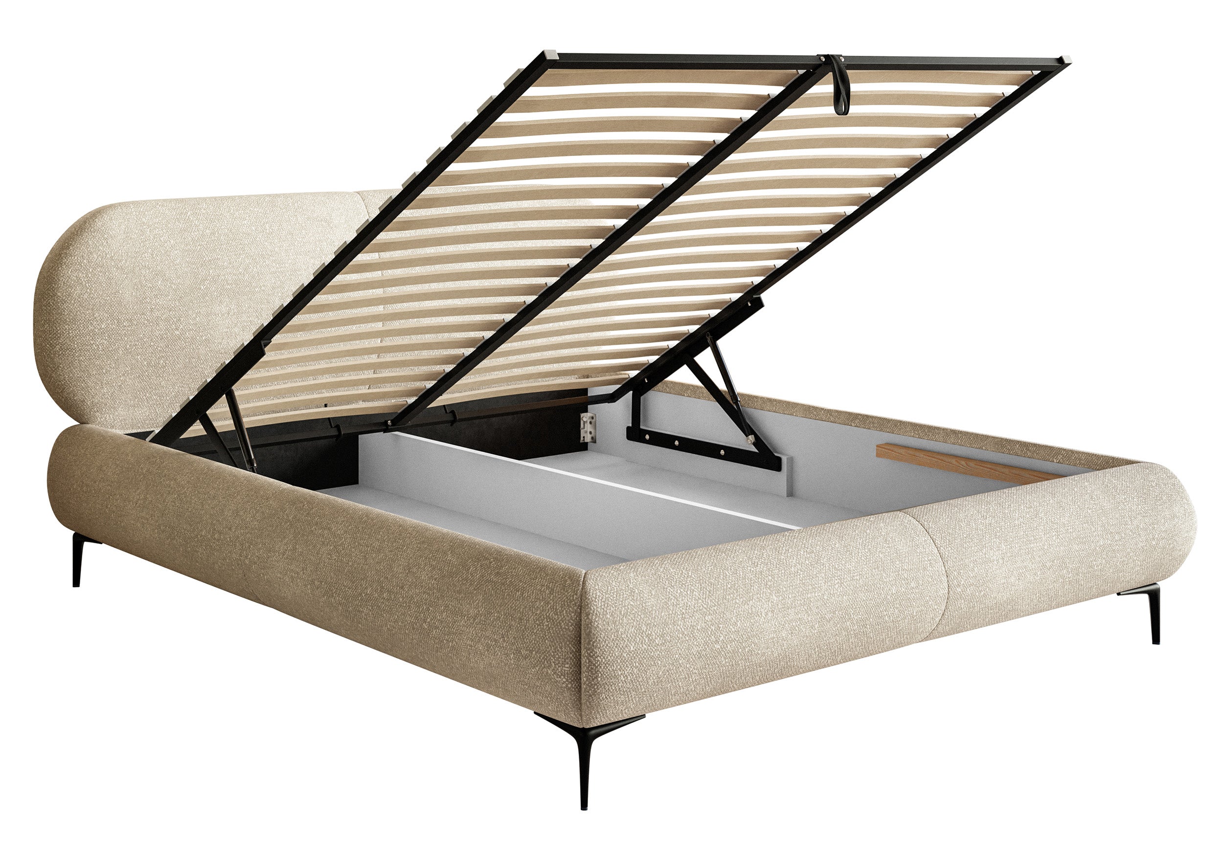 selsey-ovalle-polsterbett-140x200-cm-mit-stauraum-beige-hydrophobe-chenille-schw image 7