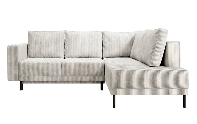 selsey-rodario-ecksofa-rechts-mit-schlaffunktion-und-bettkasten-graubeiger-cord image 1