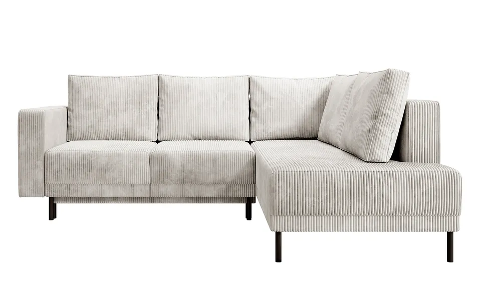 selsey-rodario-ecksofa-rechts-mit-schlaffunktion-und-bettkasten-graubeiger-cord image 1