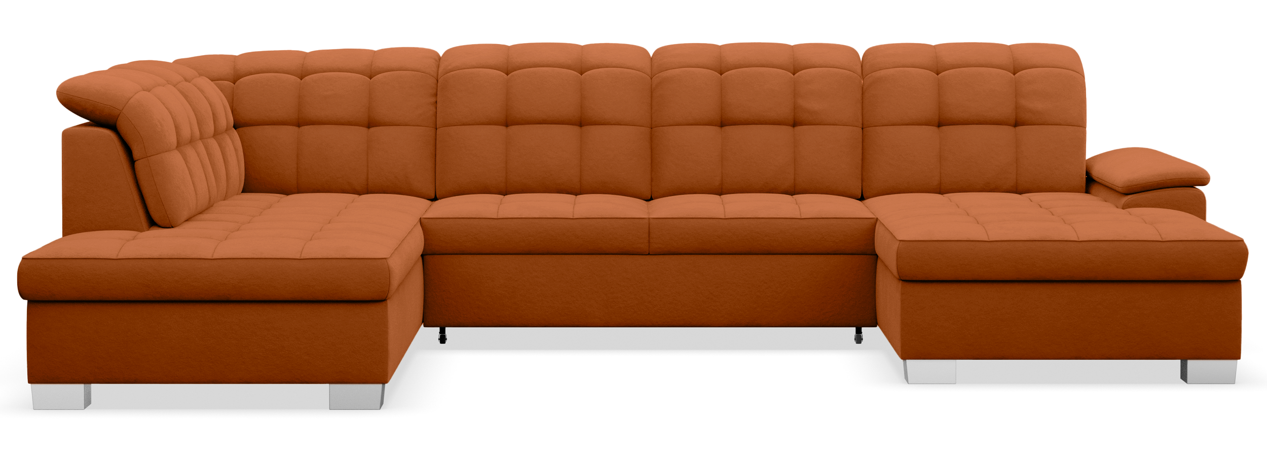 selsey-jamaal-ecksofa-u-form-rechts-mit-schlaffunktion-und-stauraum-kupfer-samt image 1