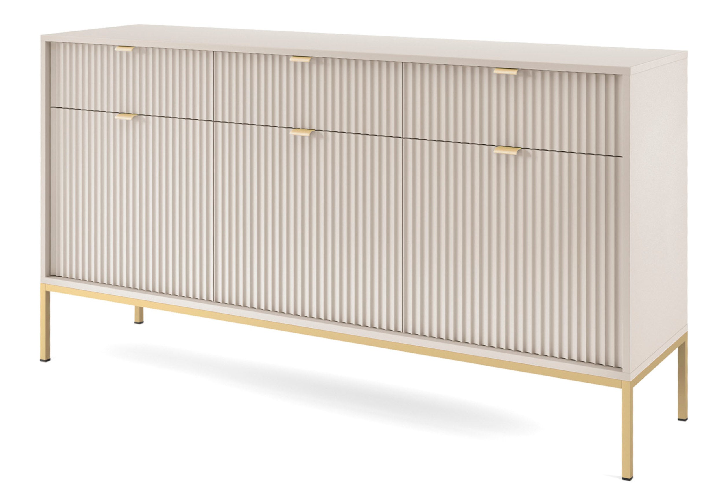 selsey-vellore-dreht-r-kommode-154-cm-kaschmir-mit-rillenfronten-und-goldenem-ge image 1