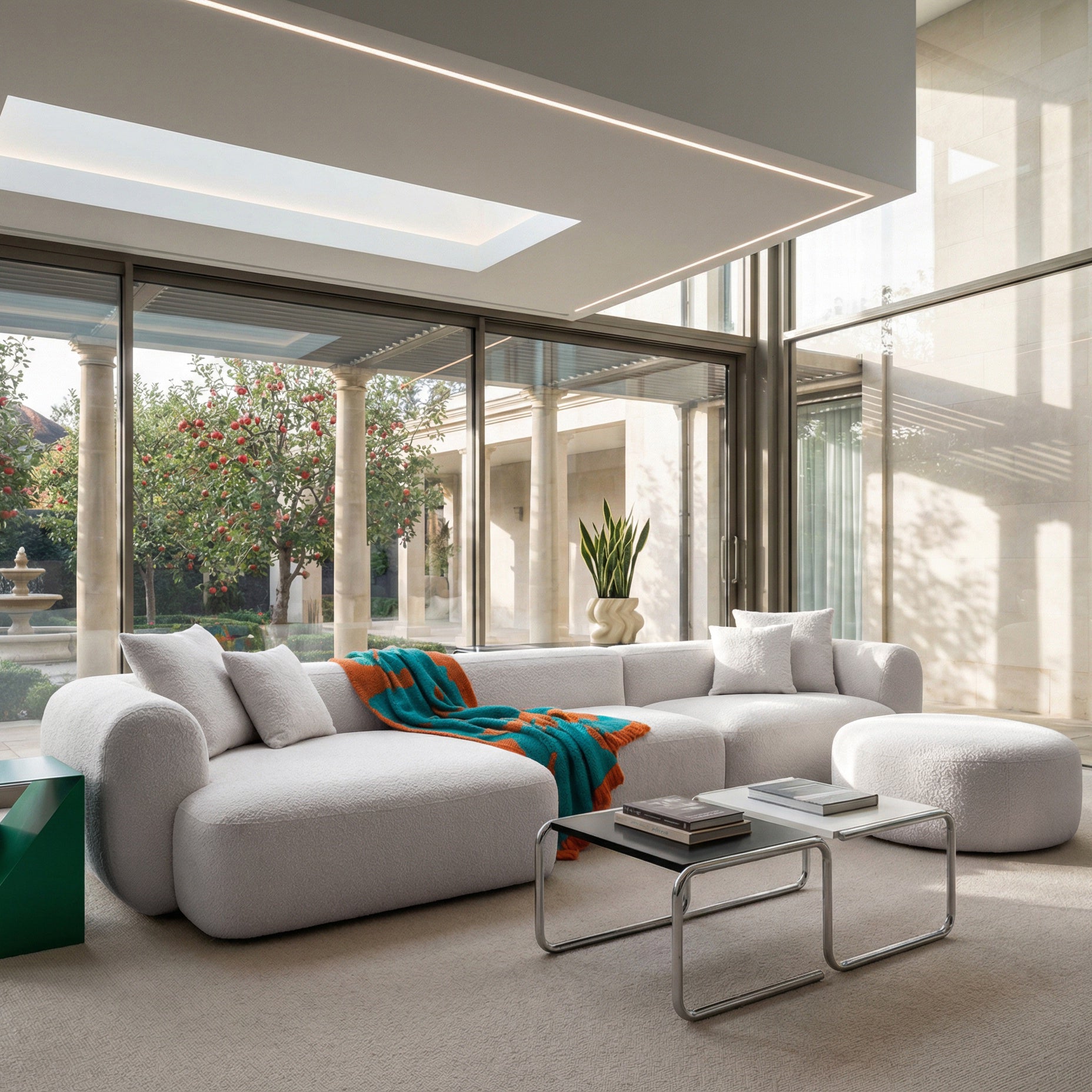 selsey-baomi-modulares-ecksofa-l-form-links-mit-pouf-grau-beige-chenille image 2