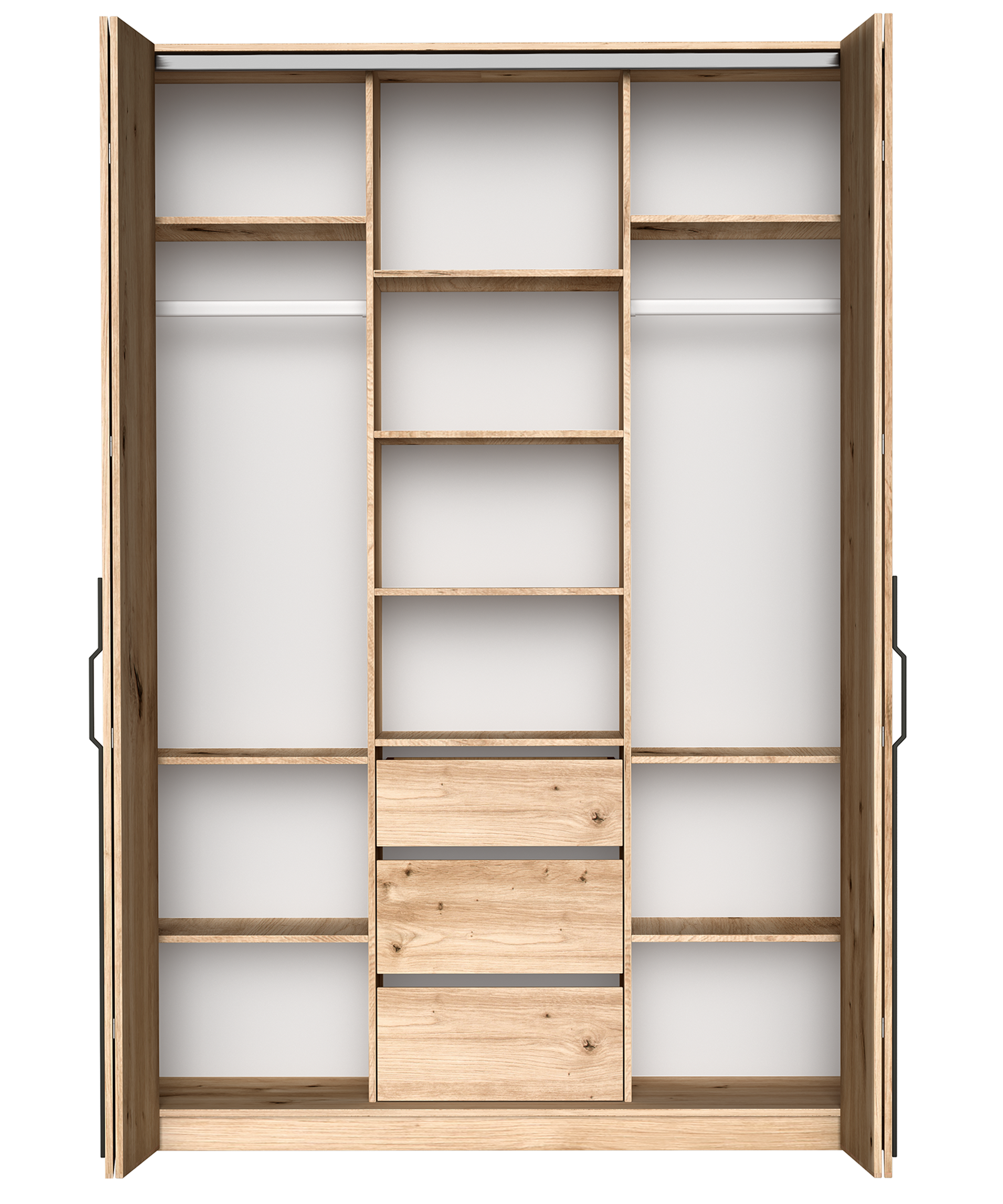 selsey-bari-garderobe-2-t-rig-170-cm-mit-3-schubladen-artisan-eiche image 3