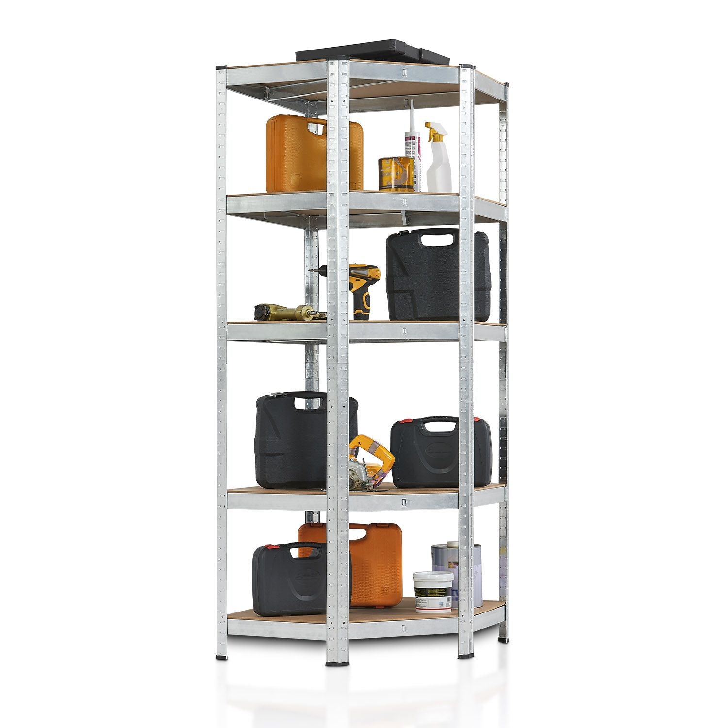 juskys-eckregal-corner-basic-180-x-70-x-40-cm-silber image 3