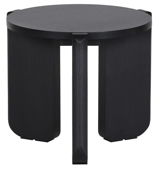 selsey-preffines-s-runder-couchtisch-50-cm-esche-schwarz image 1