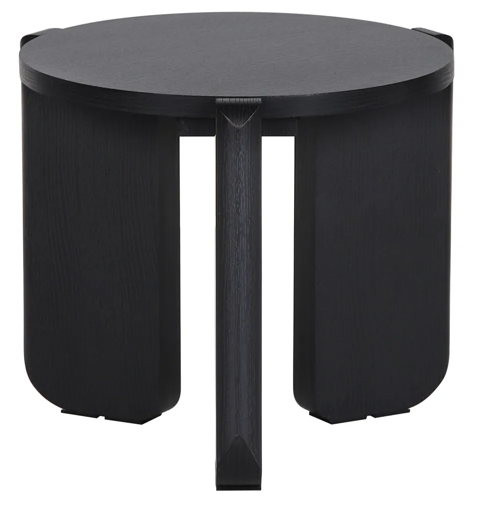 selsey-preffines-s-runder-couchtisch-50-cm-esche-schwarz image 1