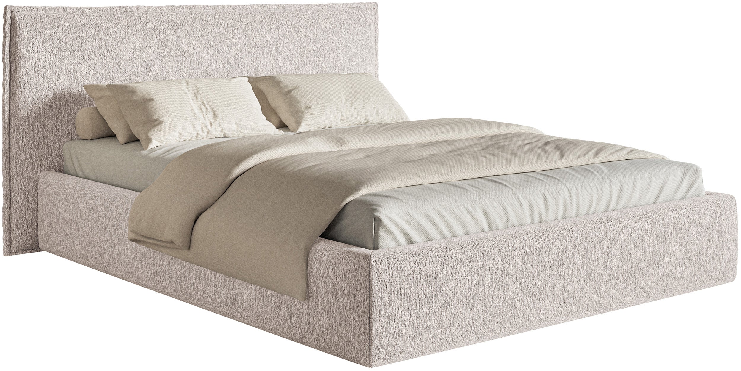 selsey-softie-polsterbett-140x200-cm-mit-stauraum-beige-chenille-metallrahmen image 1