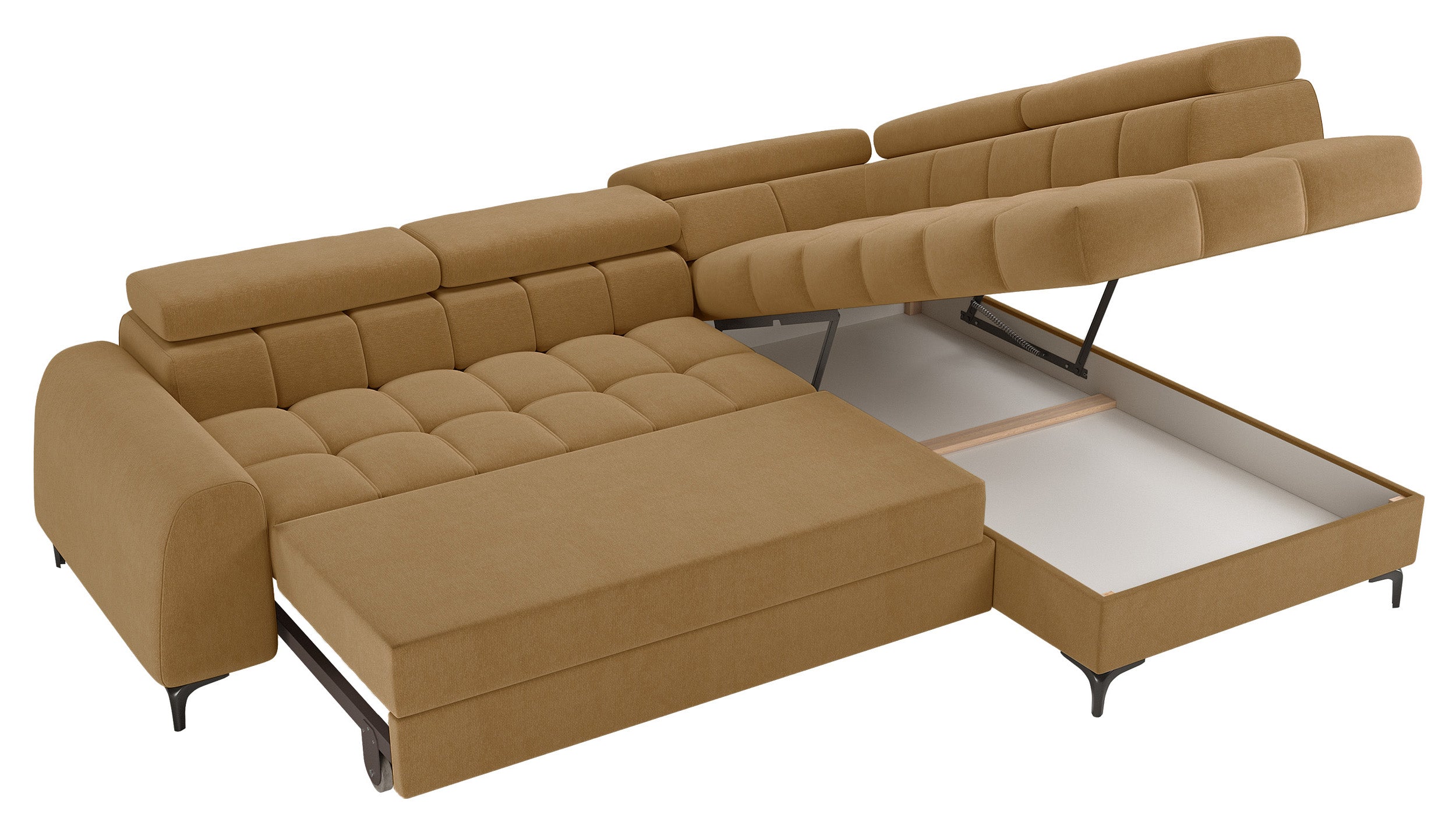 selsey-arellio-ecksofa-mit-schlaffunktion-l-f-rmig-rechts-mit-stauraum-senffarbe image 4