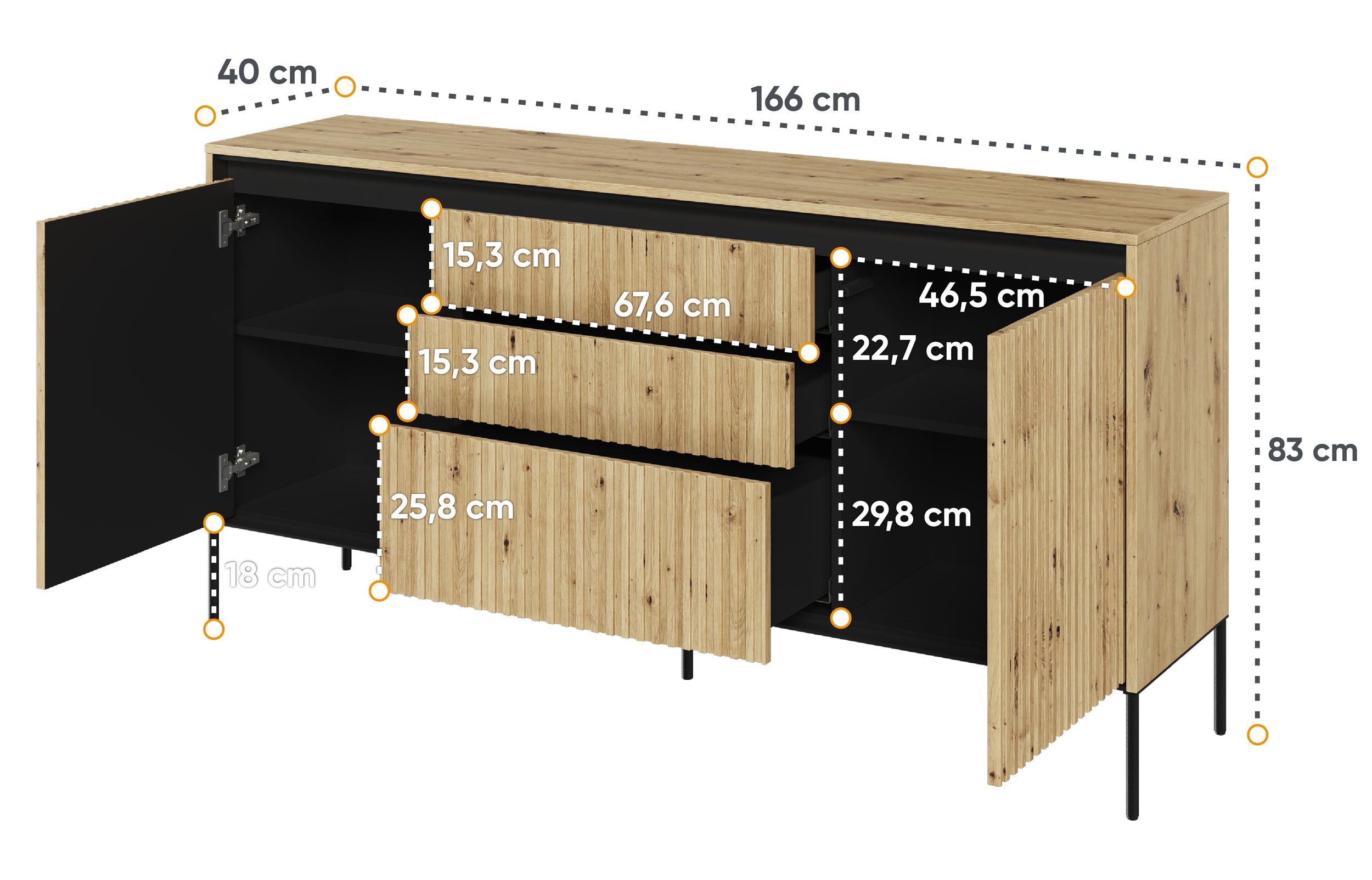 selsey-trend-kommode-166-cm-mit-2-t-ren-und-3-led-schubladen-artisan-eiche image 8