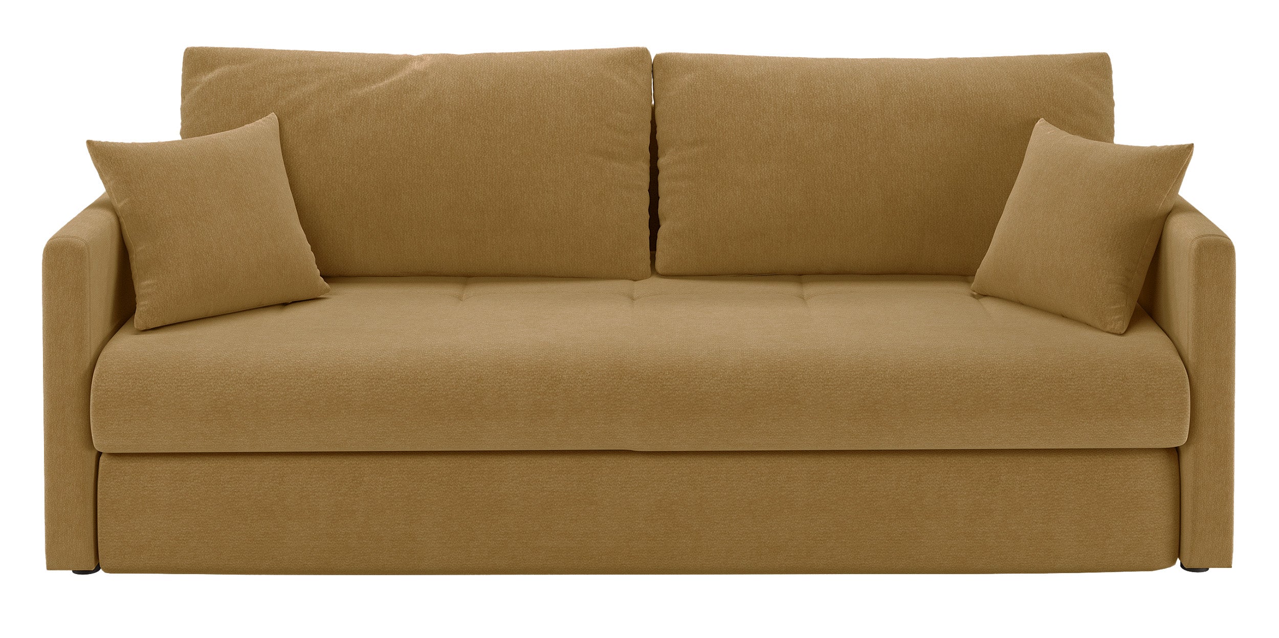 selsey-lorro-3-sitzer-schlafsofa-mit-stauraum-senfgelber-chenillestoff image 1